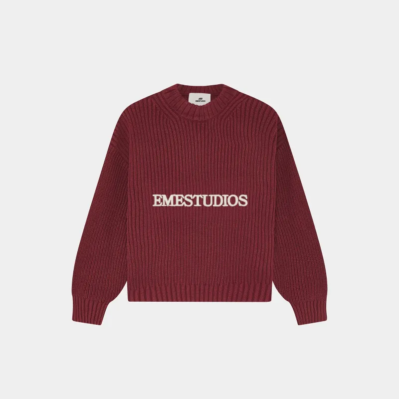 Yoss Redwood Knit Sweater sold by EME STUDIOS