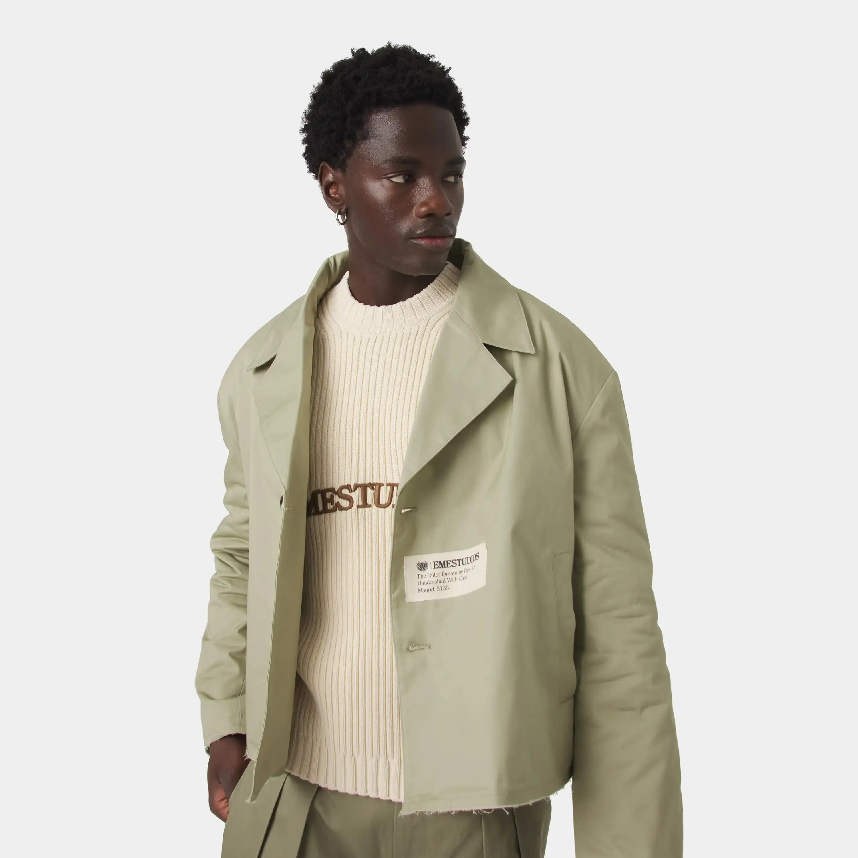 Crusader Dusty Green Blazer sold by EME STUDIOS product image thumbnail 3