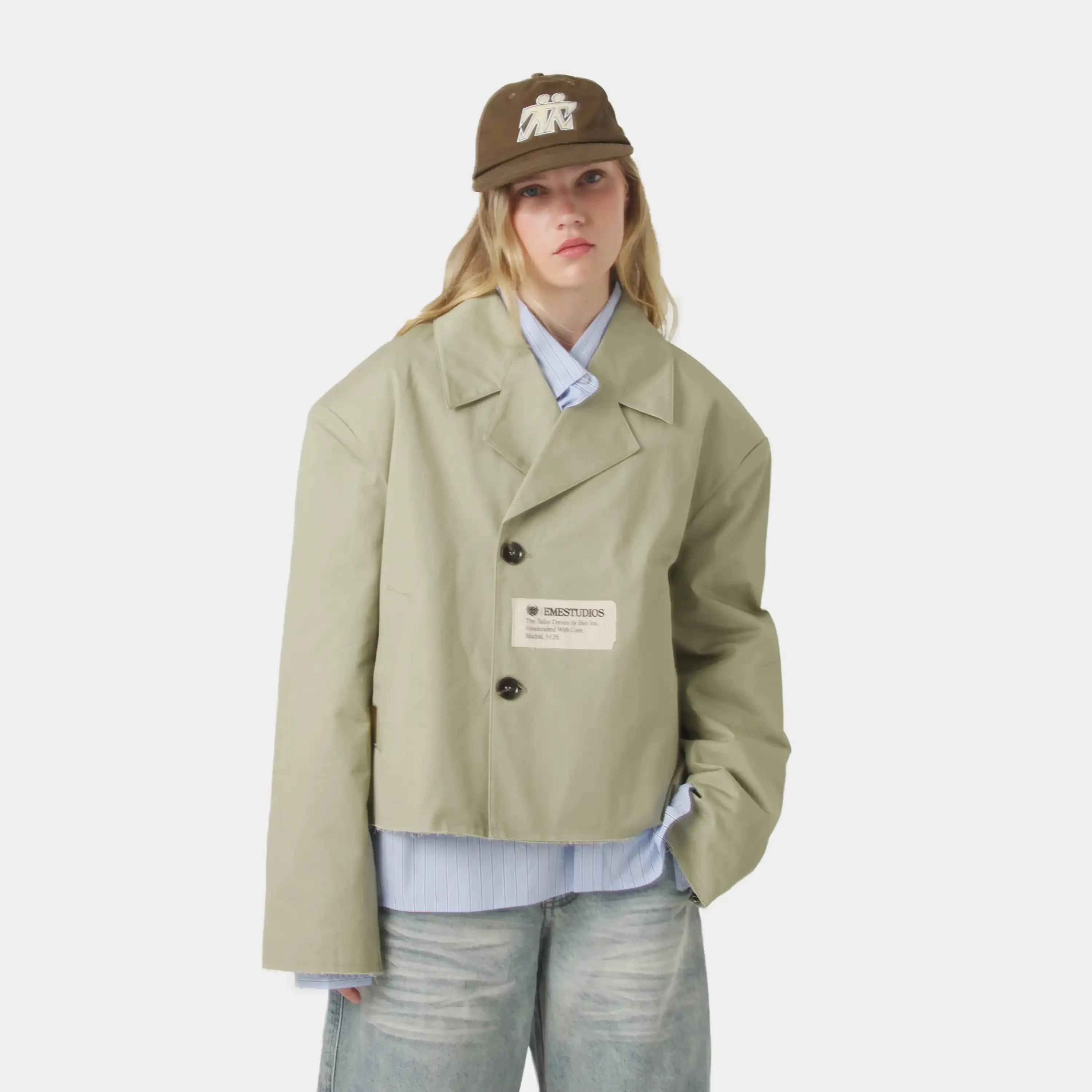 Crusader Dusty Green Blazer sold by EME STUDIOS product image thumbnail 2