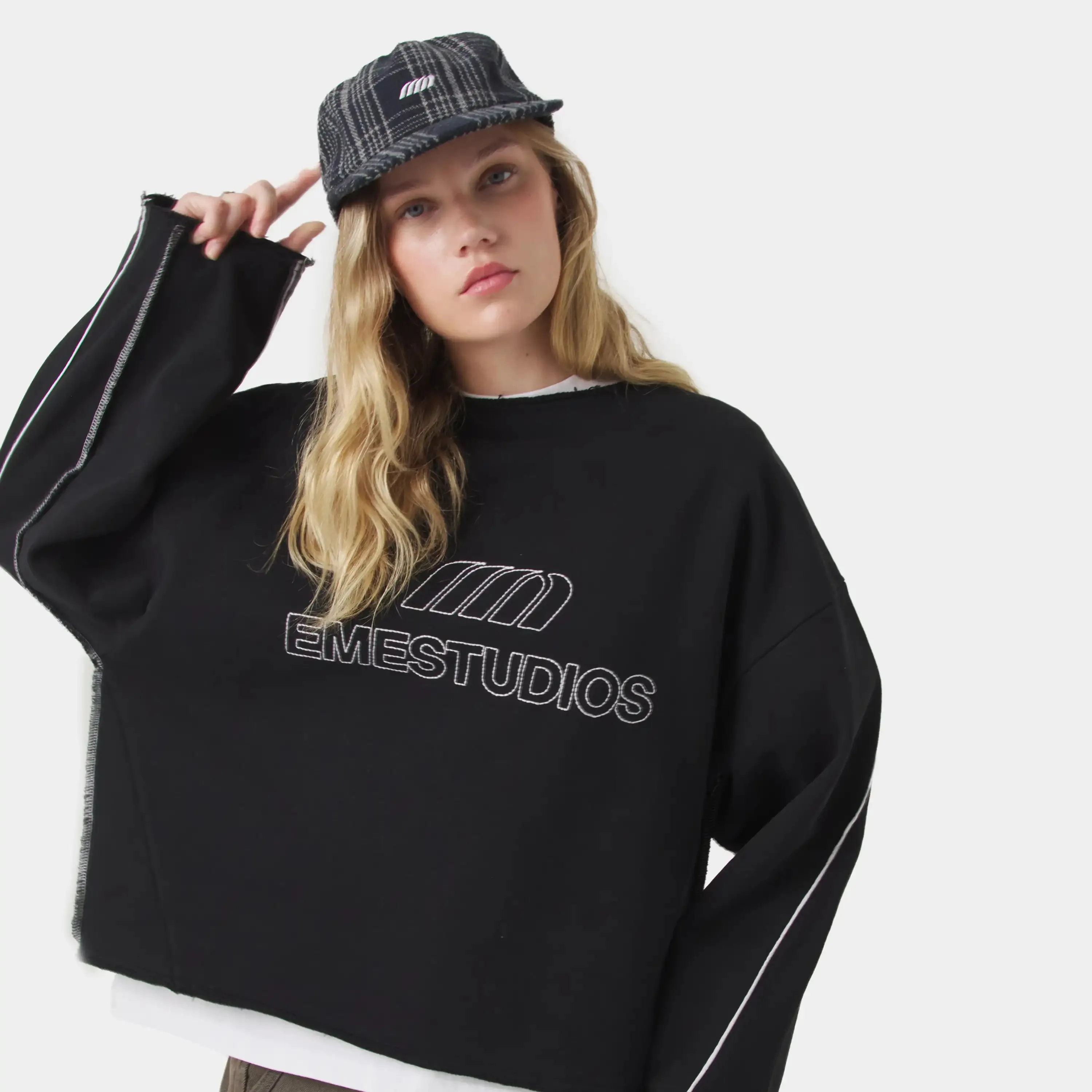 AFK Black Crewneck sold by EME STUDIOS product image thumbnail 4