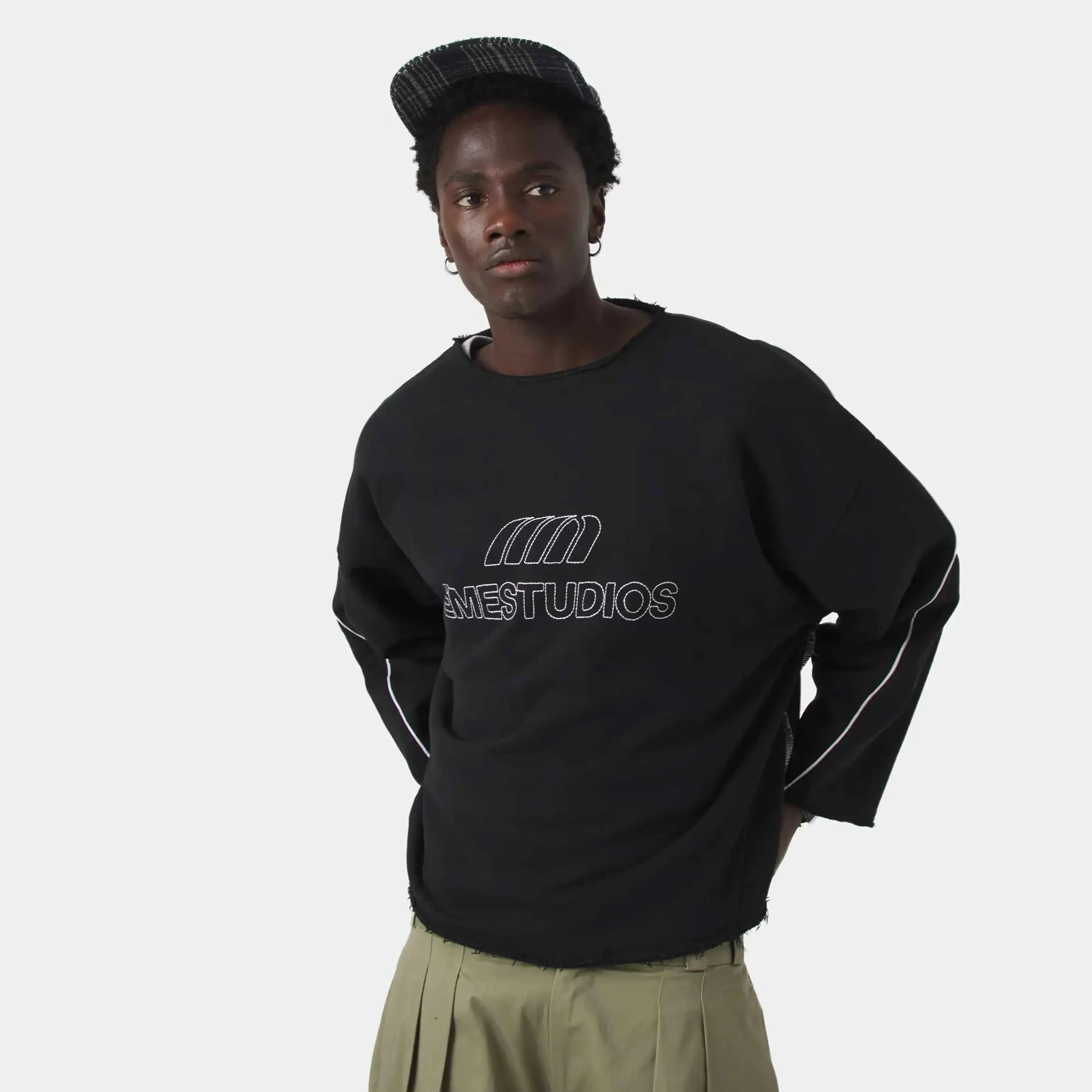 AFK Black Crewneck sold by EME STUDIOS product image thumbnail 3