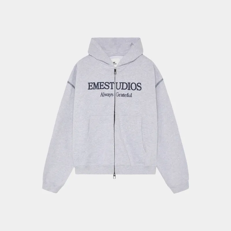 Capri Heather Grey Full Zip sold by EME STUDIOS