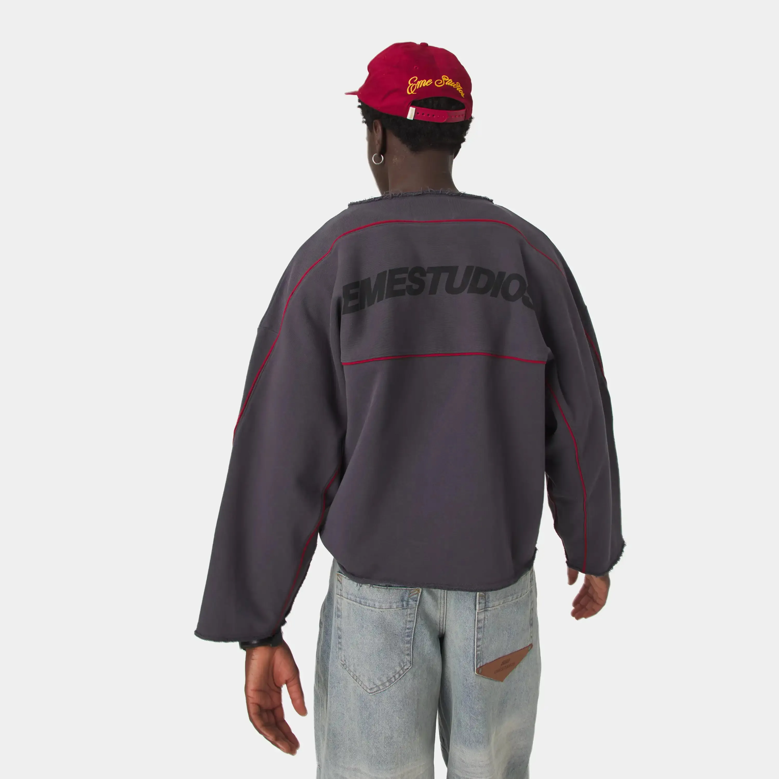AFK Indigo Crewneck sold by EME STUDIOS product image thumbnail 2