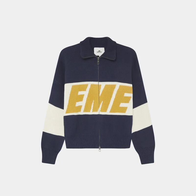Thrill Mustard Zipper Knit sold by EME STUDIOS