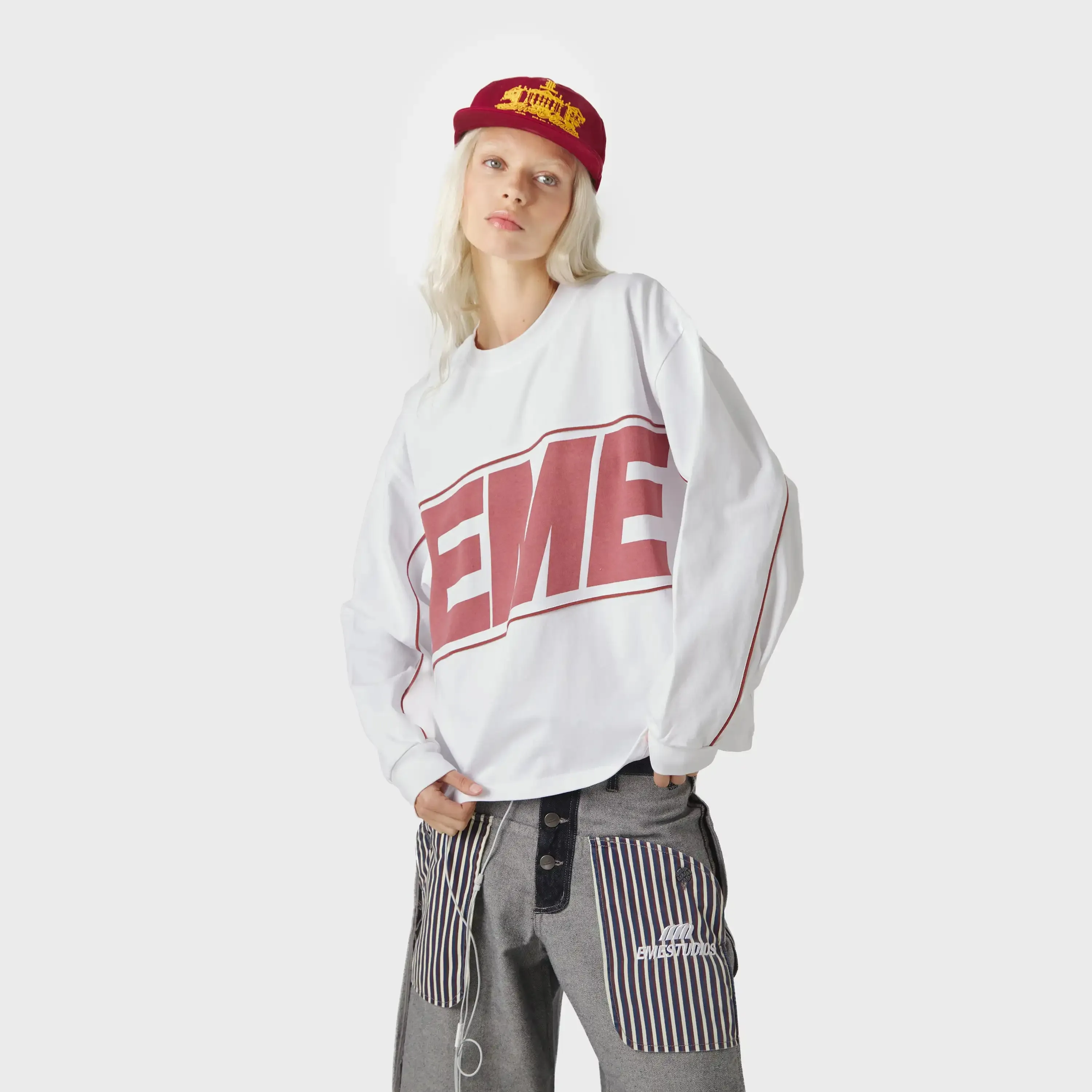 Crossline Pearl Long Sleeve sold by EME STUDIOS product image thumbnail 3