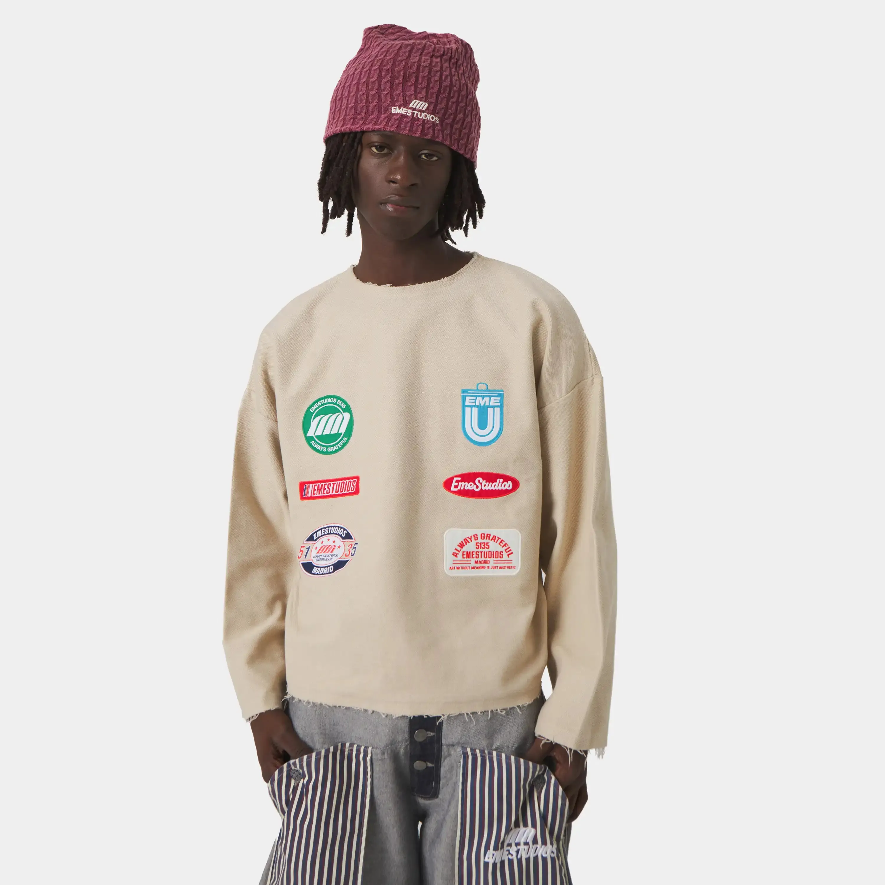 Patches Sand Crewneck sold by EME STUDIOS product image thumbnail 2