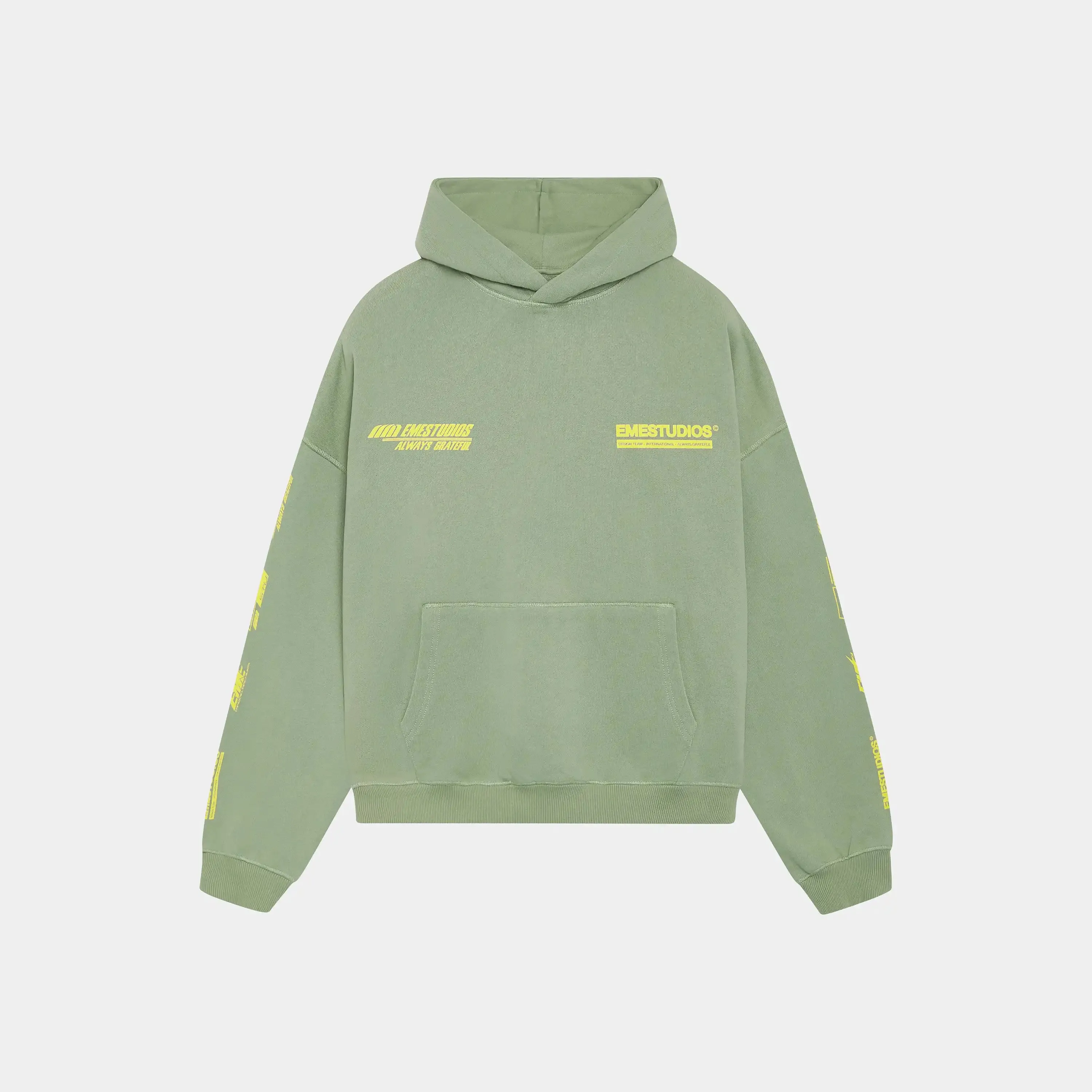Four Hit Green Oversized Hoodie sold by EME STUDIOS