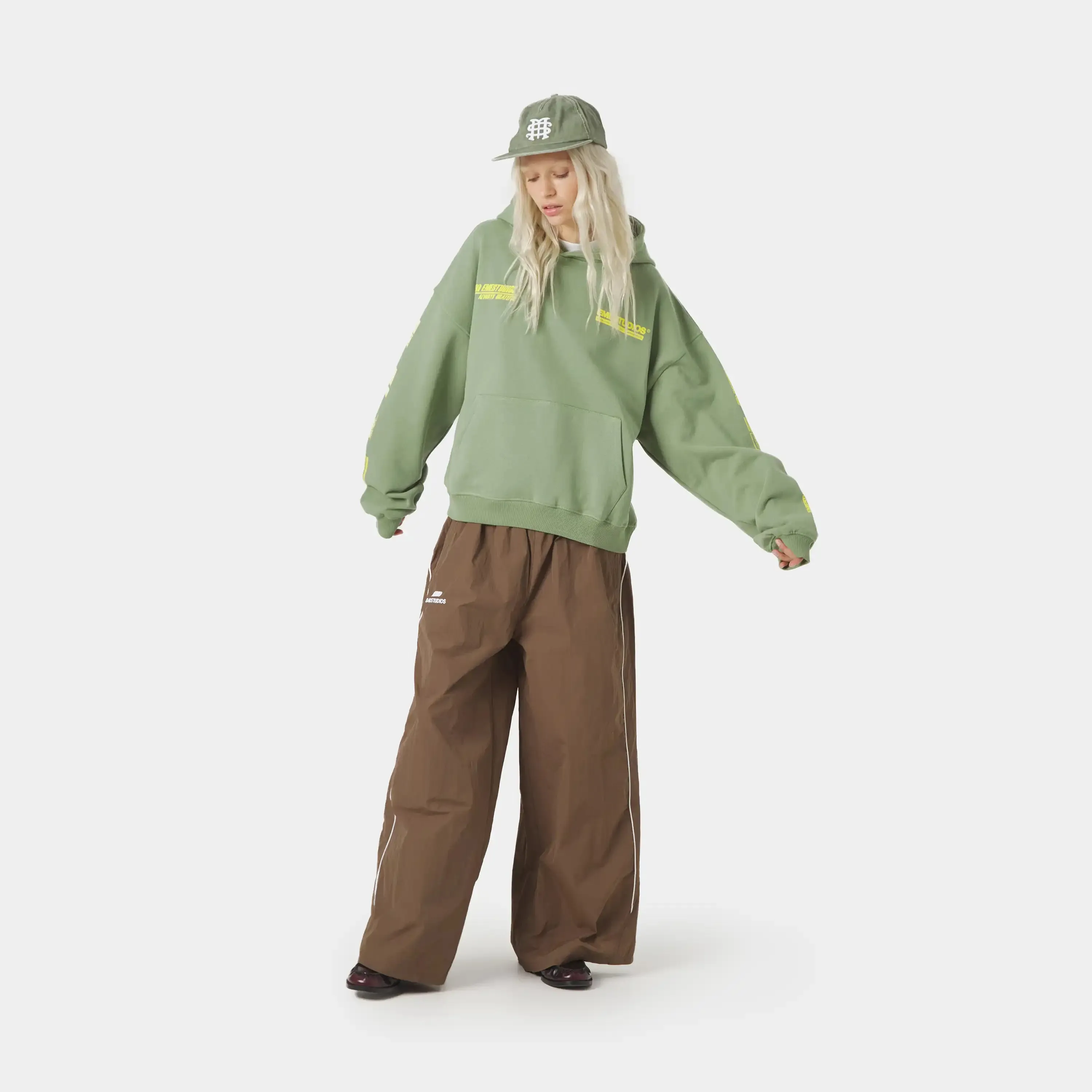 Four Hit Green Oversized Hoodie sold by EME STUDIOS product image thumbnail 4