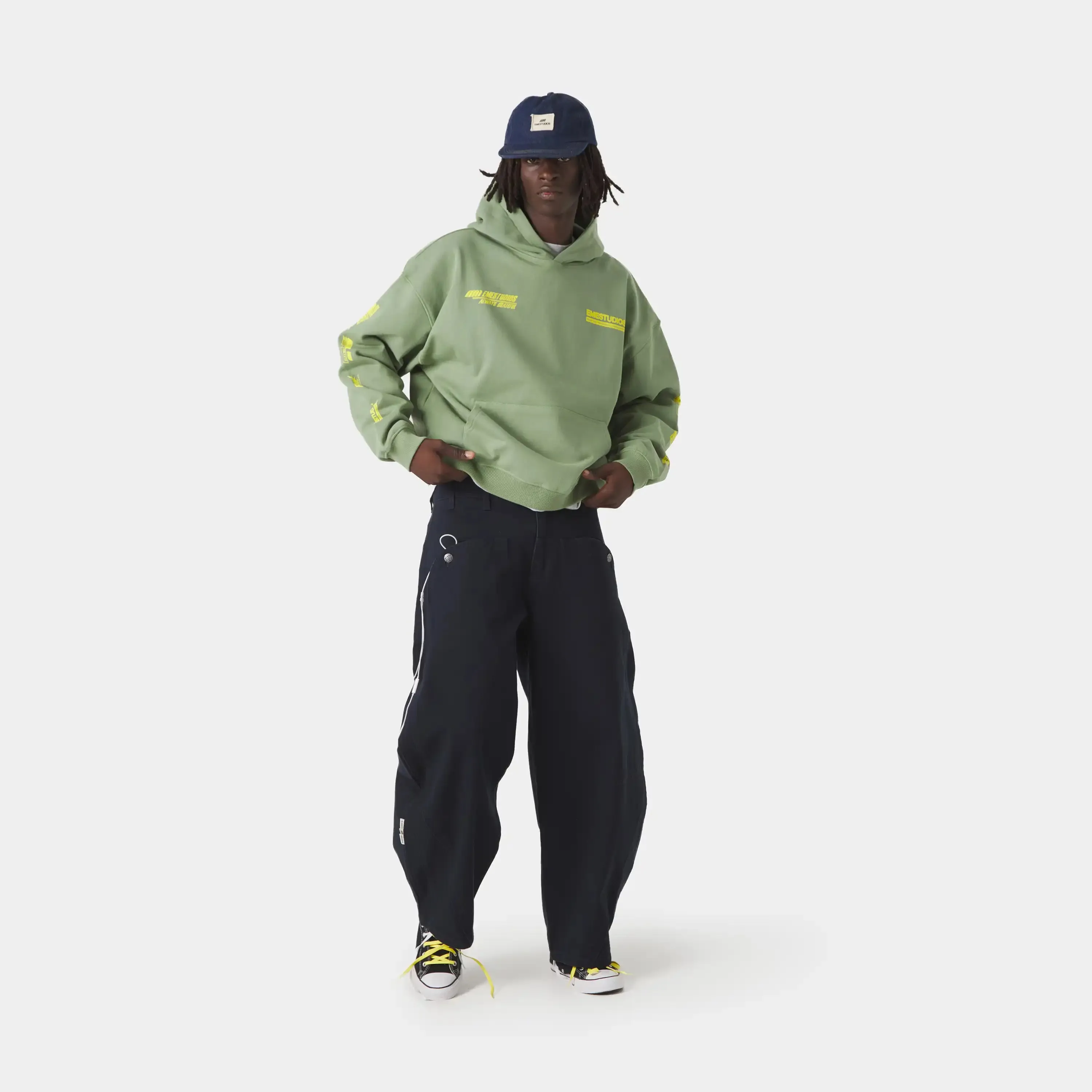 Four Hit Green Oversized Hoodie sold by EME STUDIOS product image thumbnail 5