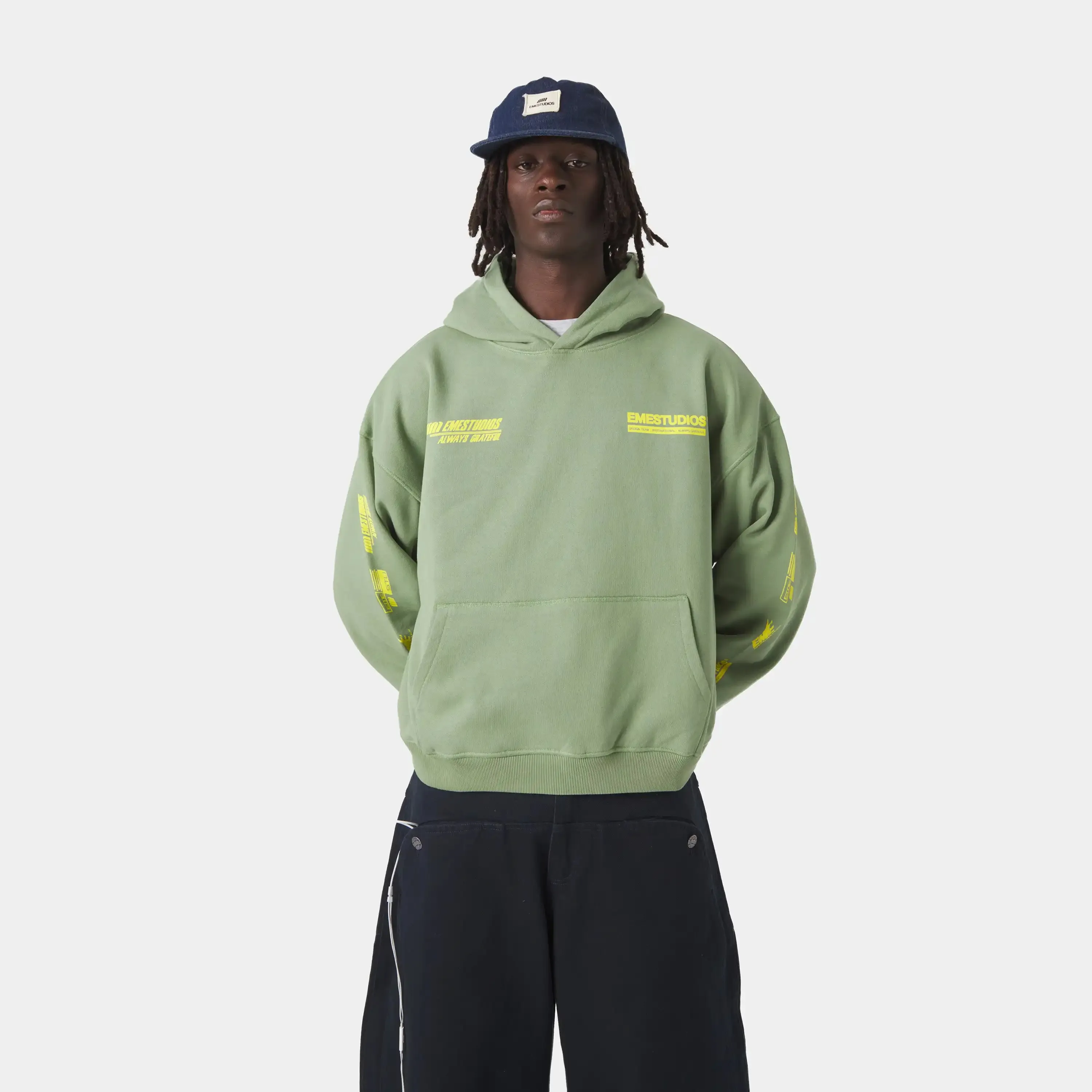 Four Hit Green Oversized Hoodie sold by EME STUDIOS product image thumbnail 3