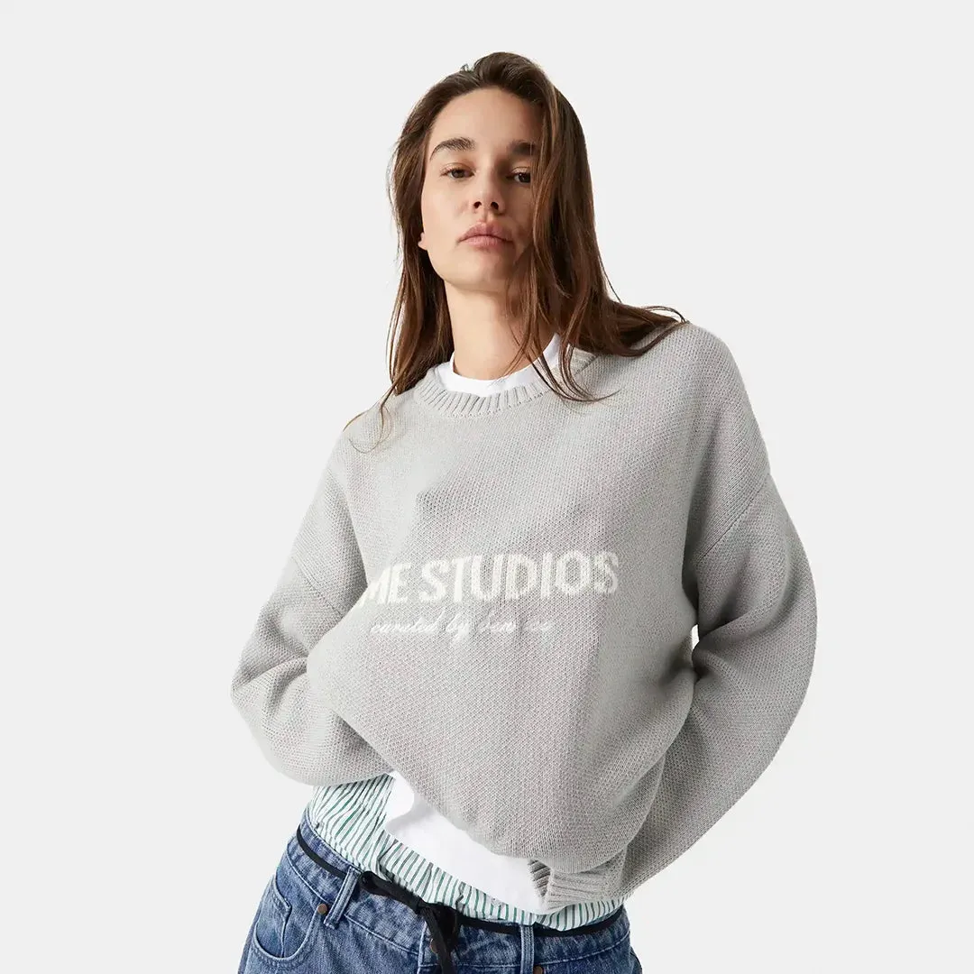 Master Grey Knit Sweater sold by EME STUDIOS product image thumbnail 3