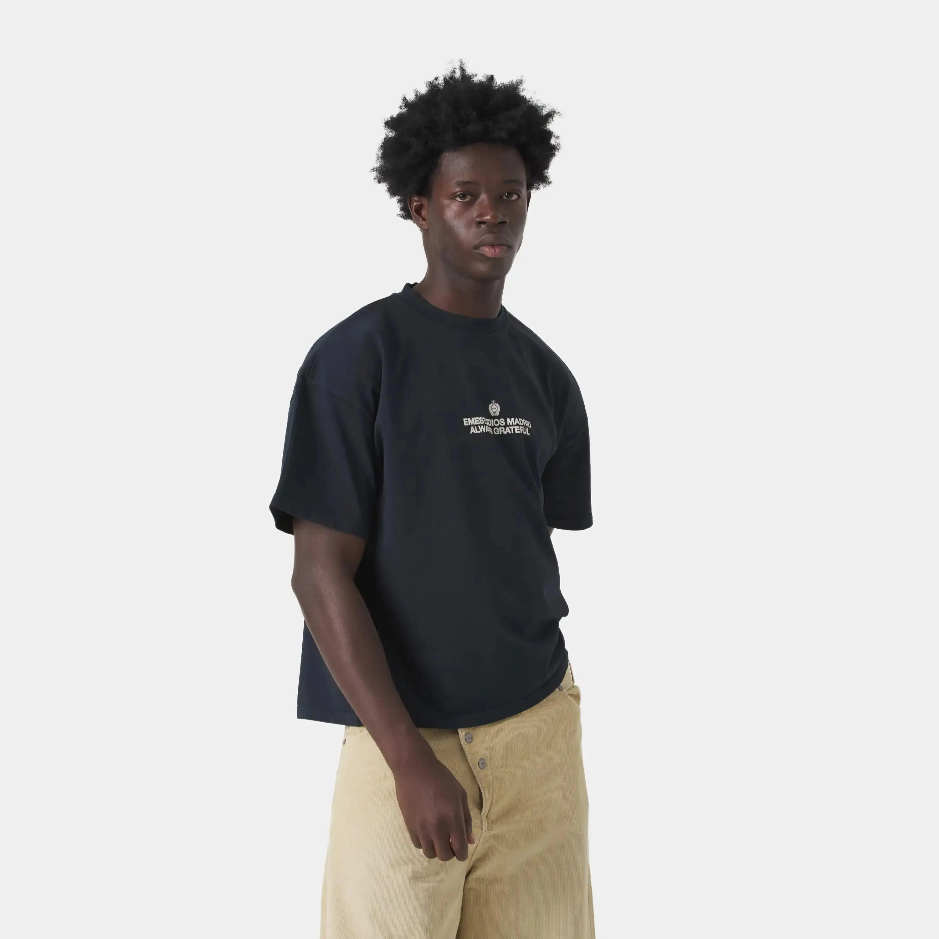 Powered Navy Oversized Tee sold by EME STUDIOS product image thumbnail 2