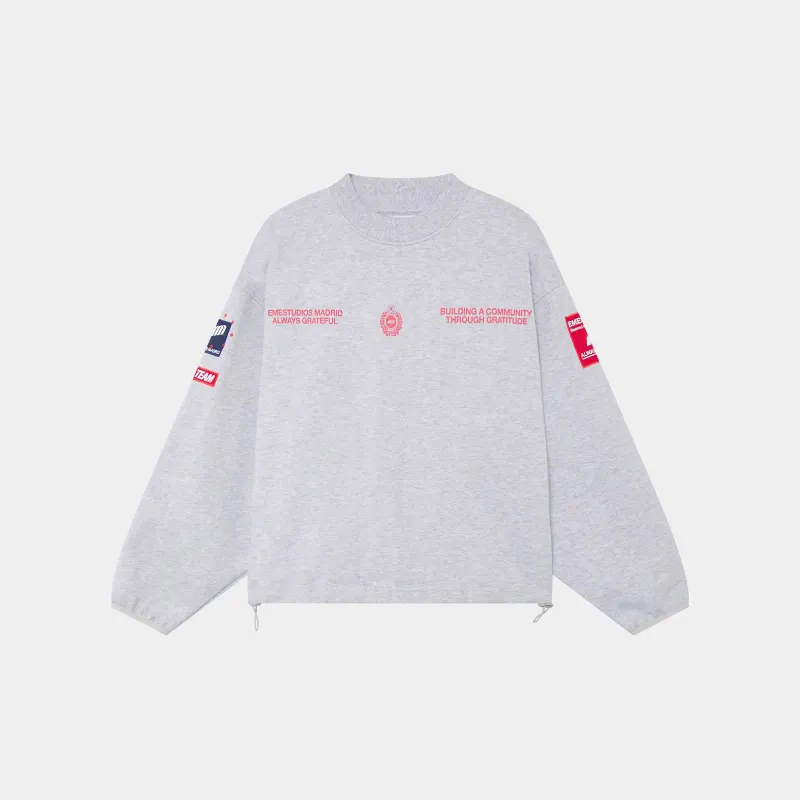 Building Heather Grey Crewneck sold by EME STUDIOS