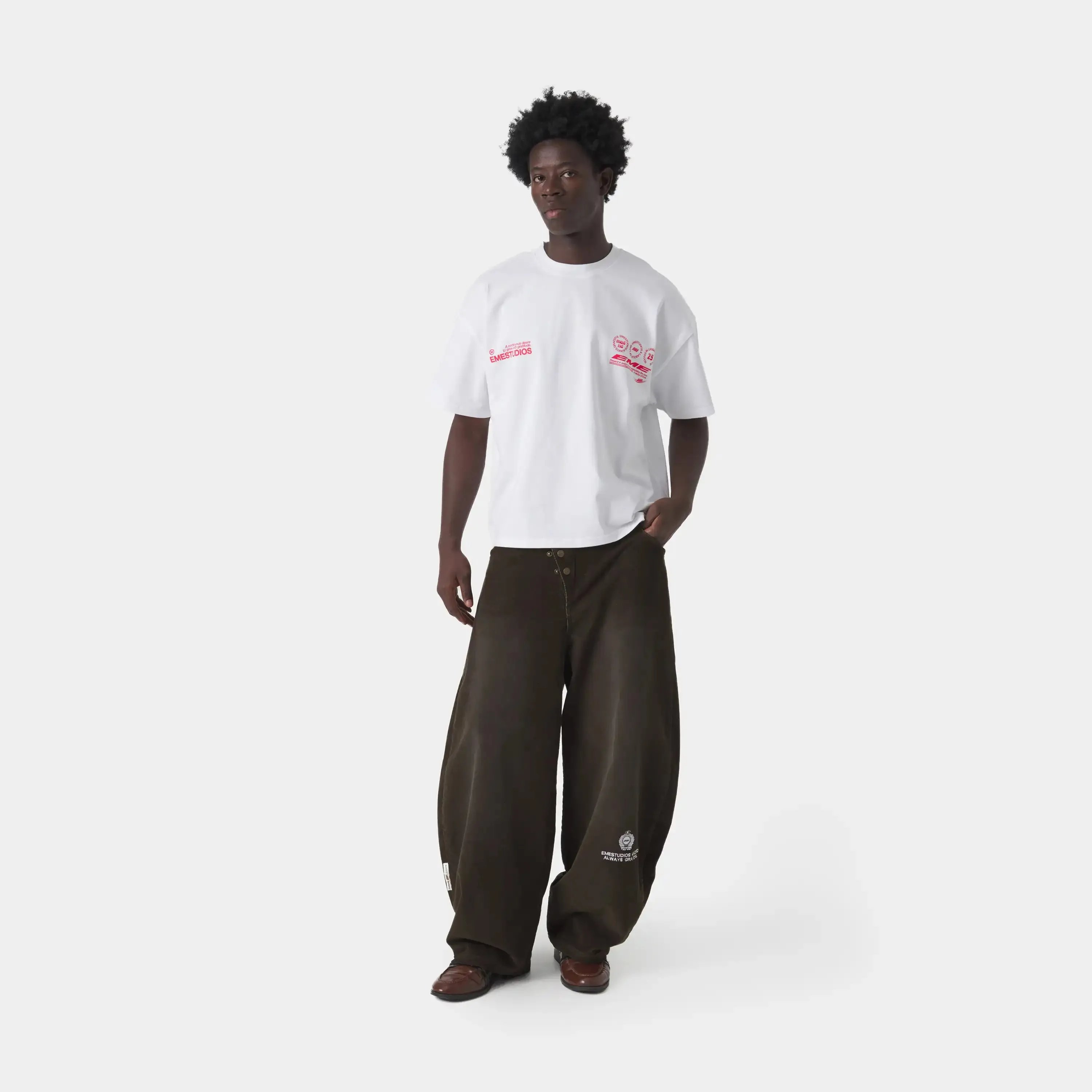 Stamp Pearl Oversized Tee sold by EME STUDIOS product image thumbnail 5