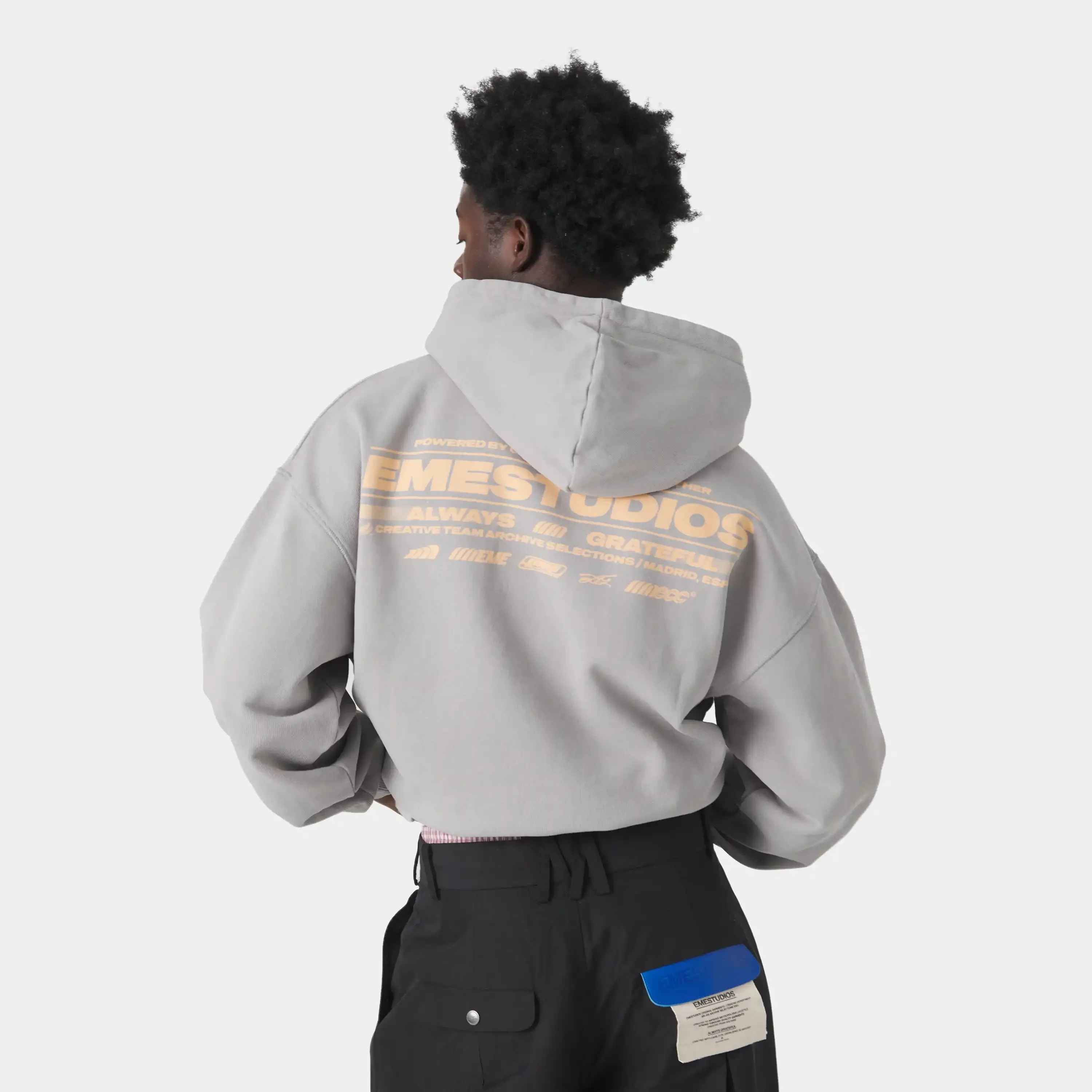 West Heather Grey Oversized Hoodie sold by EME STUDIOS product image thumbnail 3