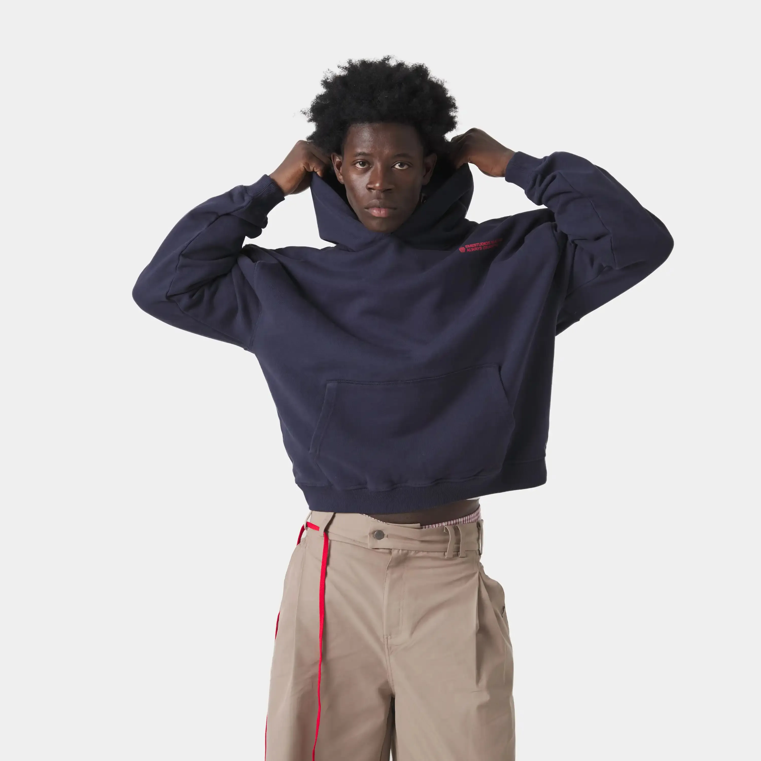 West Navy Oversized Hoodie sold by EME STUDIOS product image thumbnail 2