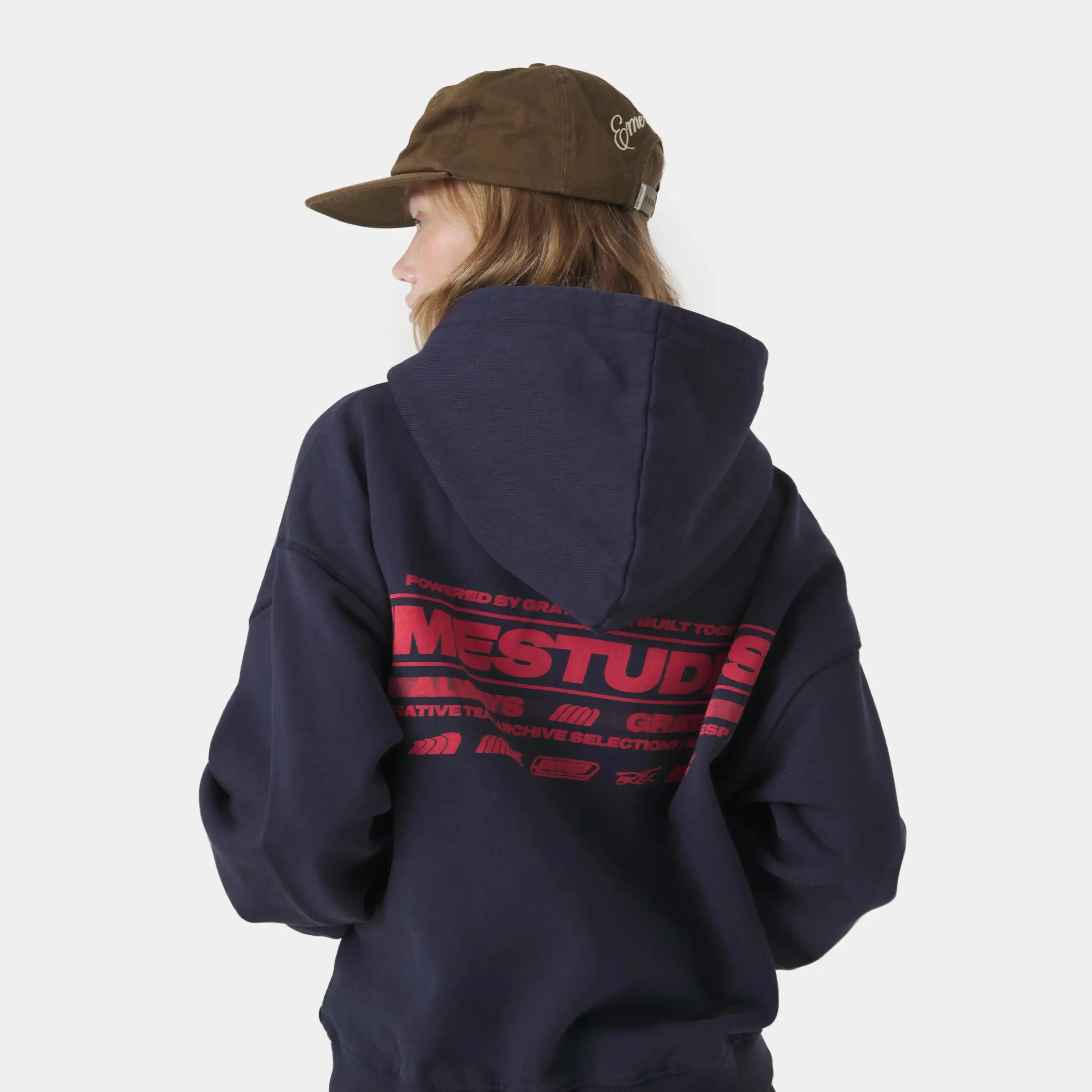 West Navy Oversized Hoodie sold by EME STUDIOS product image thumbnail 3