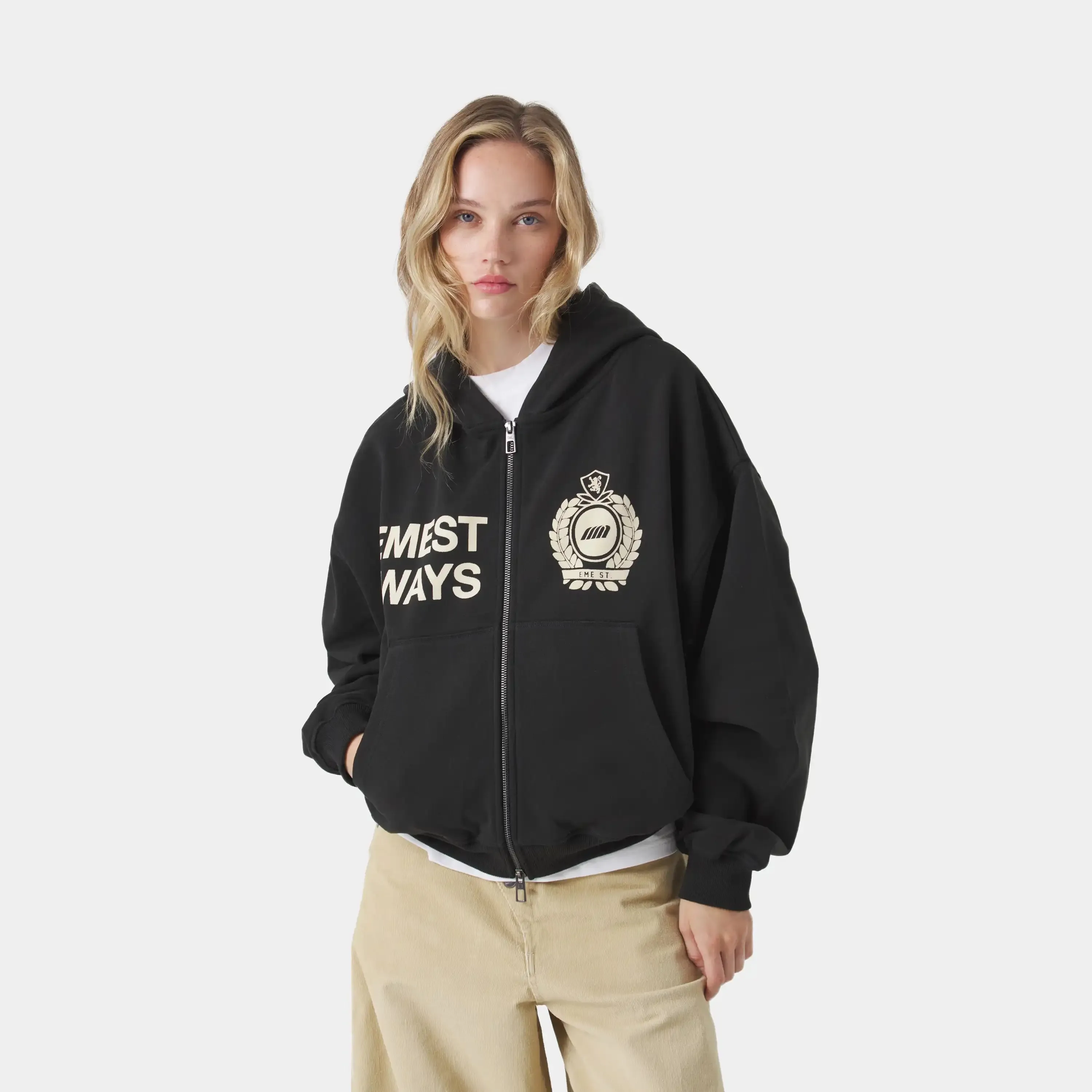 Slice Black Full Zip sold by EME STUDIOS product image thumbnail 3