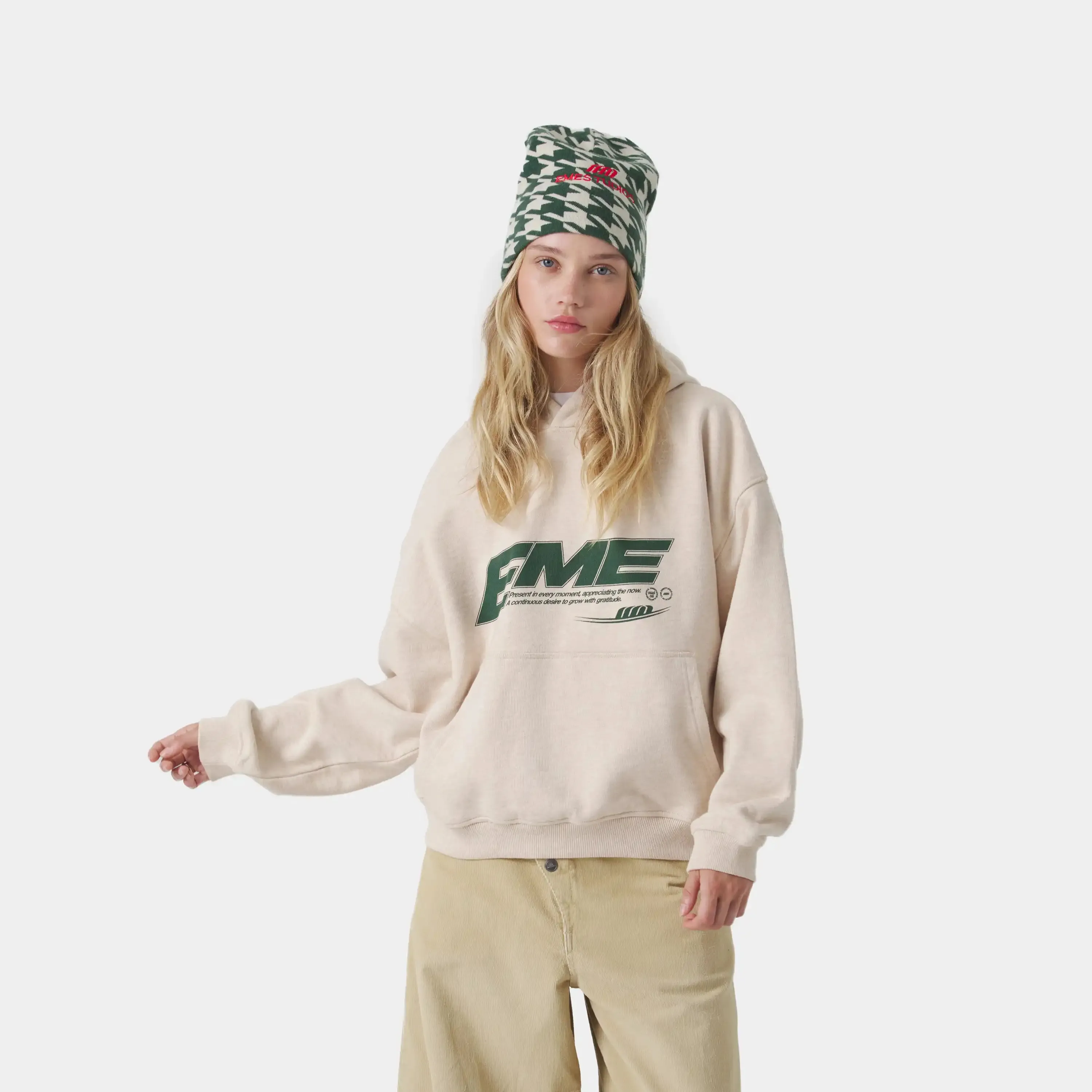 Ssamo Off Sand Oversized Hoodie sold by EME STUDIOS product image thumbnail 2
