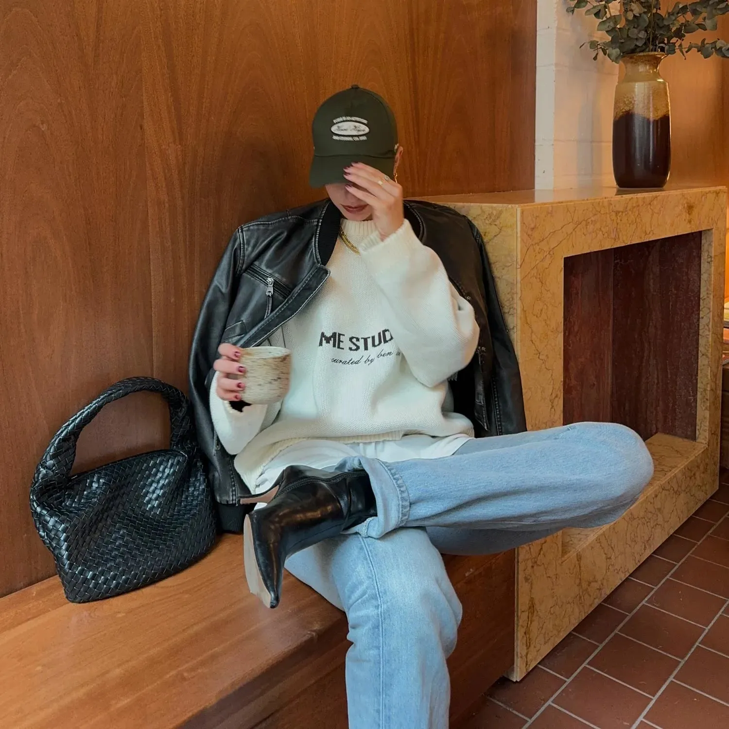 Master Off Sand Knit Sweater sold by EME STUDIOS product image thumbnail 2