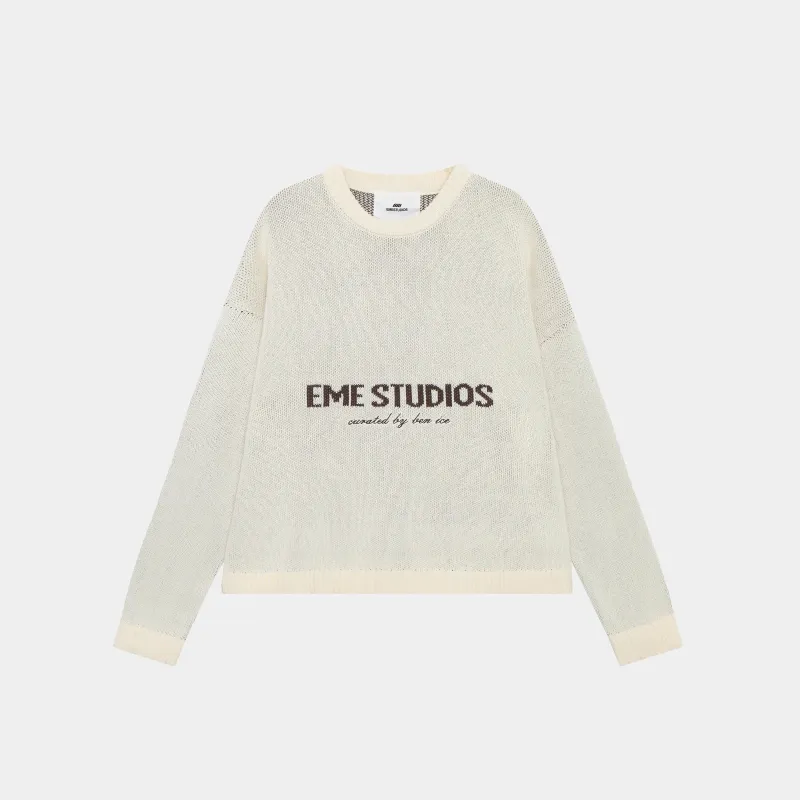 Master Off Sand Knit Sweater sold by EME STUDIOS
