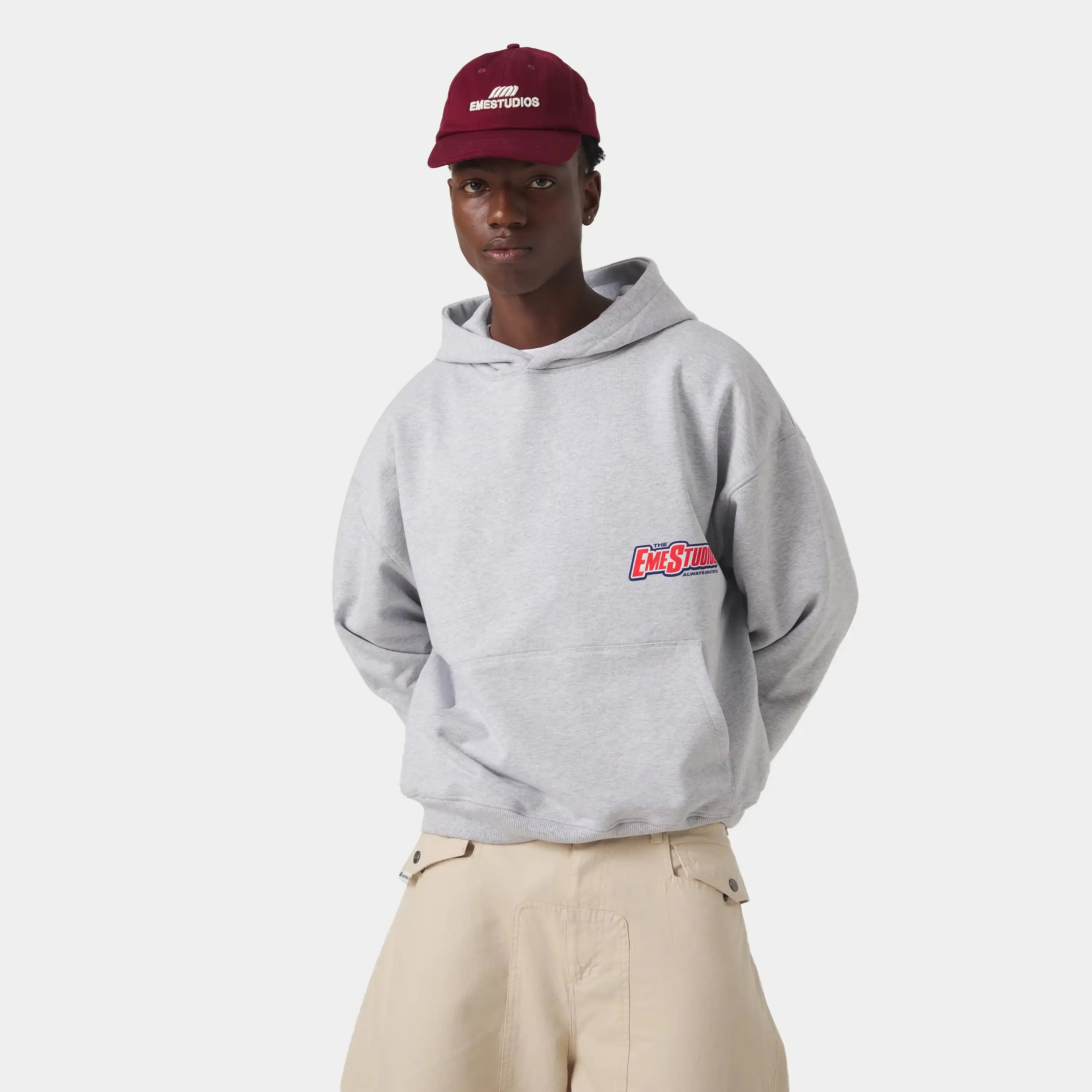 Shining Grey Oversized Hoodie sold by EME STUDIOS product image thumbnail 2