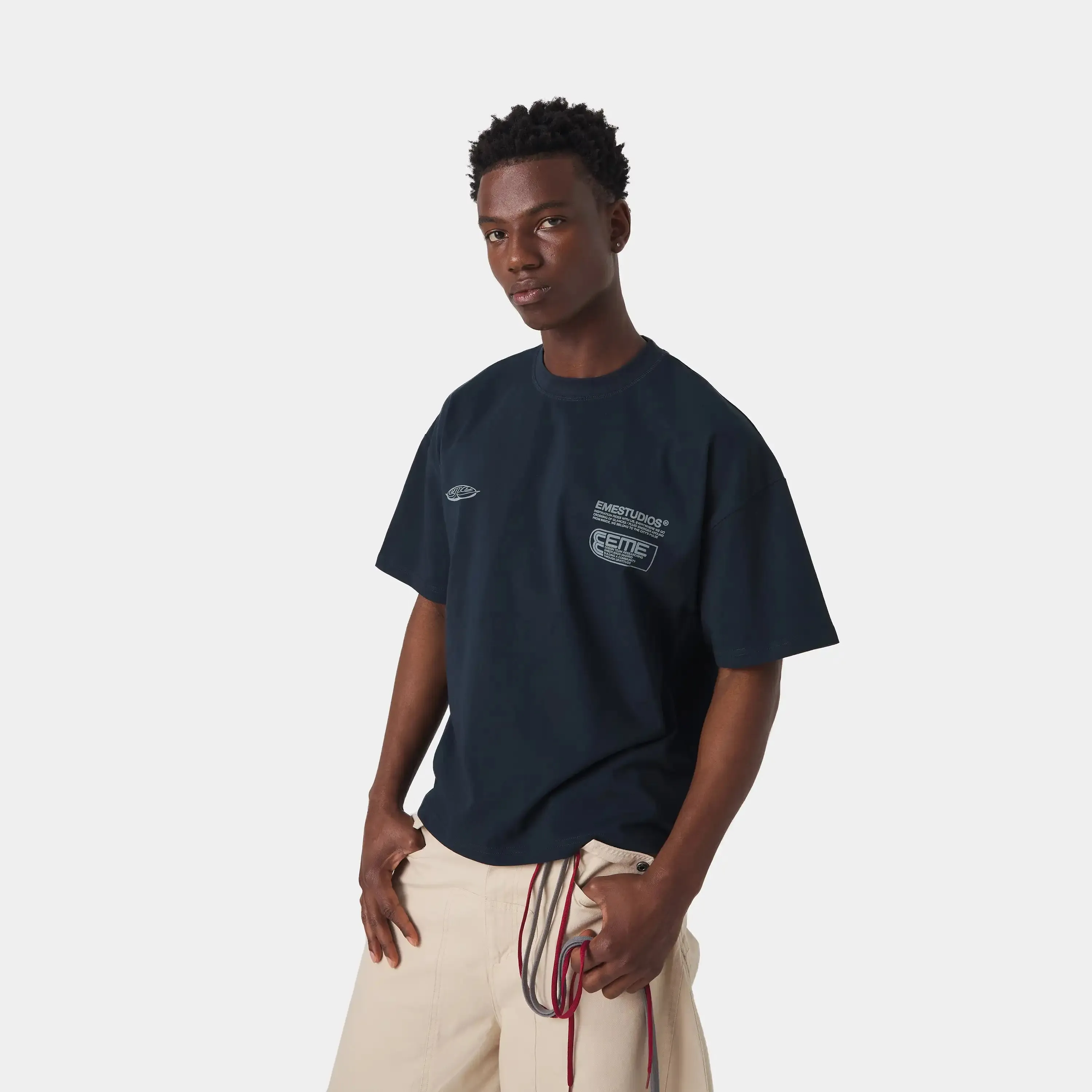 Rodeo Navy Oversized Tee sold by EME STUDIOS product image thumbnail 2