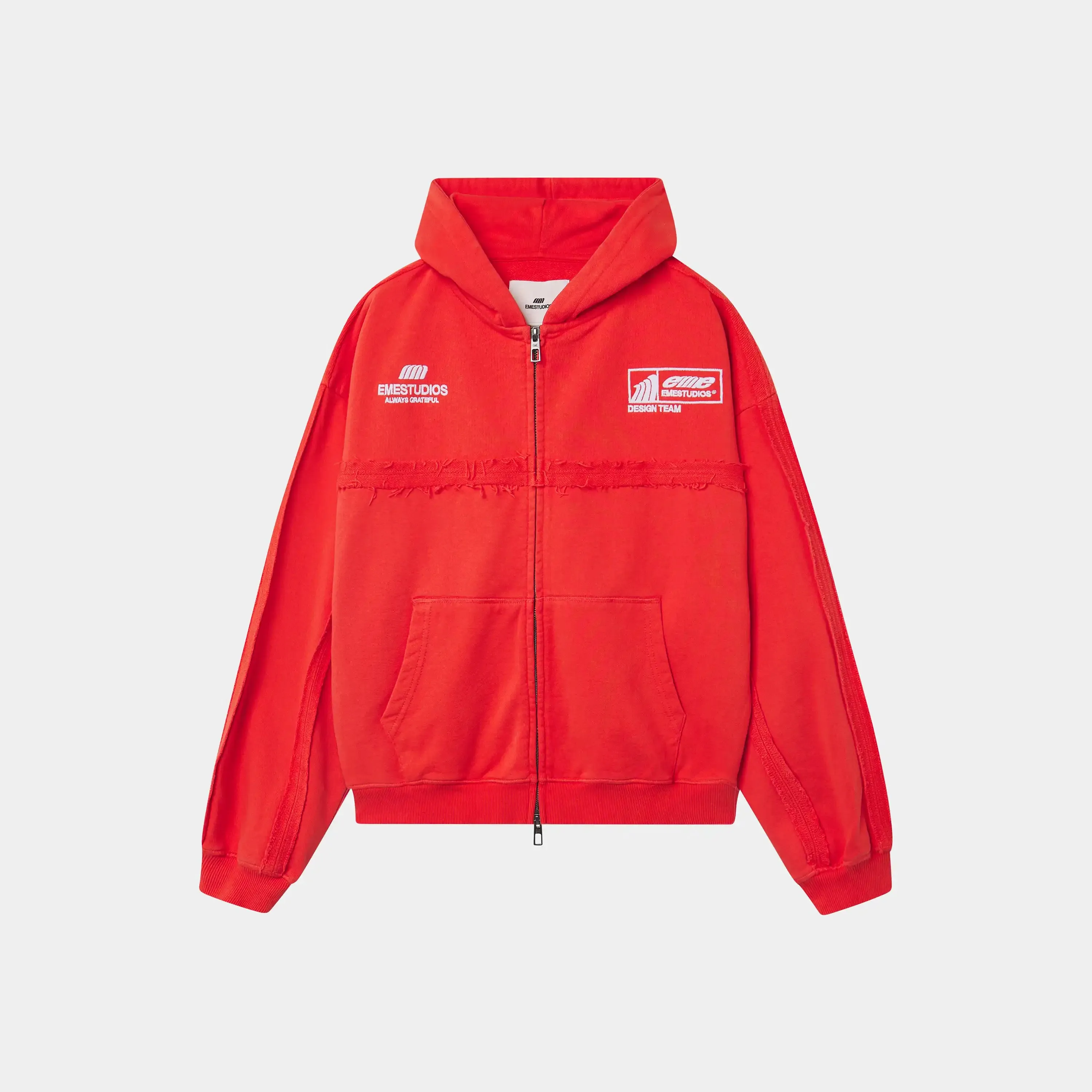 Gummy Poppy Red Cropped Full Zip sold by EME STUDIOS