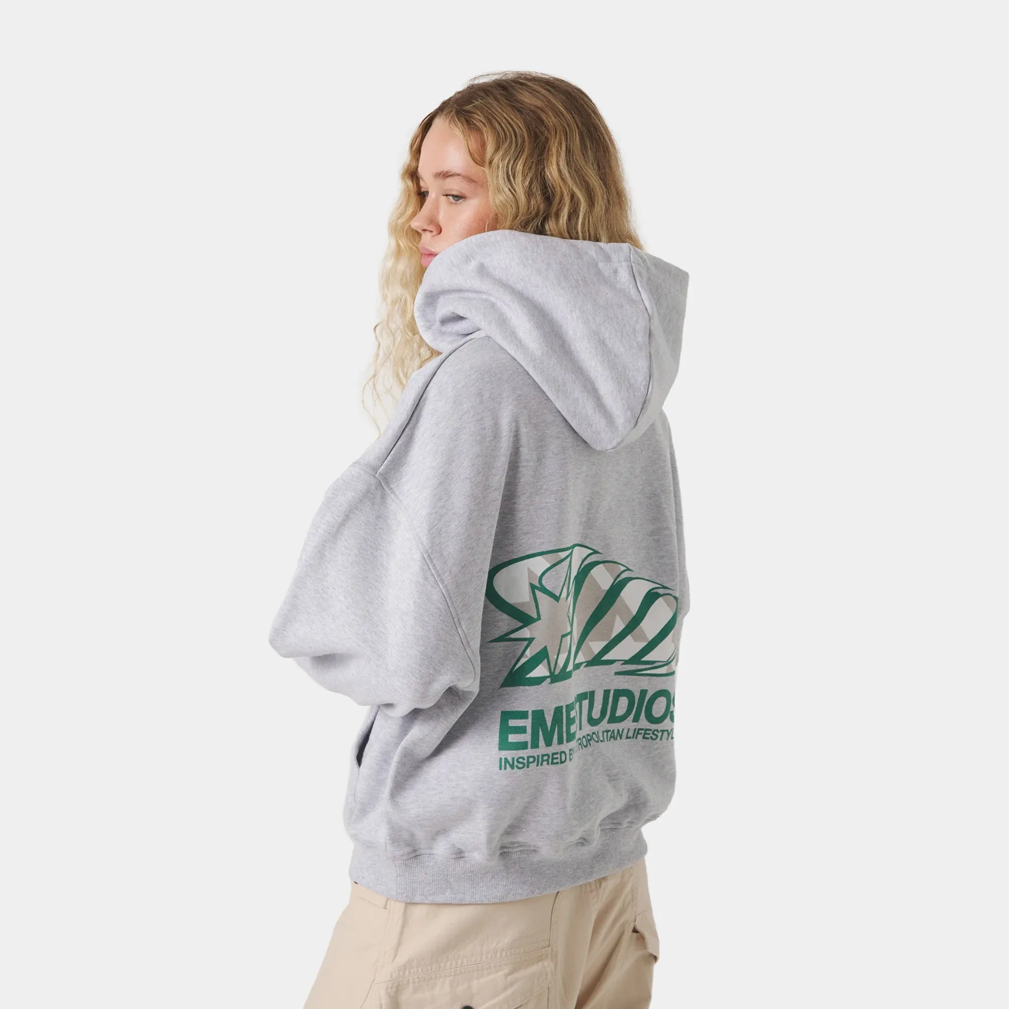 Claurev Grey Oversized Hoodie sold by EME STUDIOS product image thumbnail 3