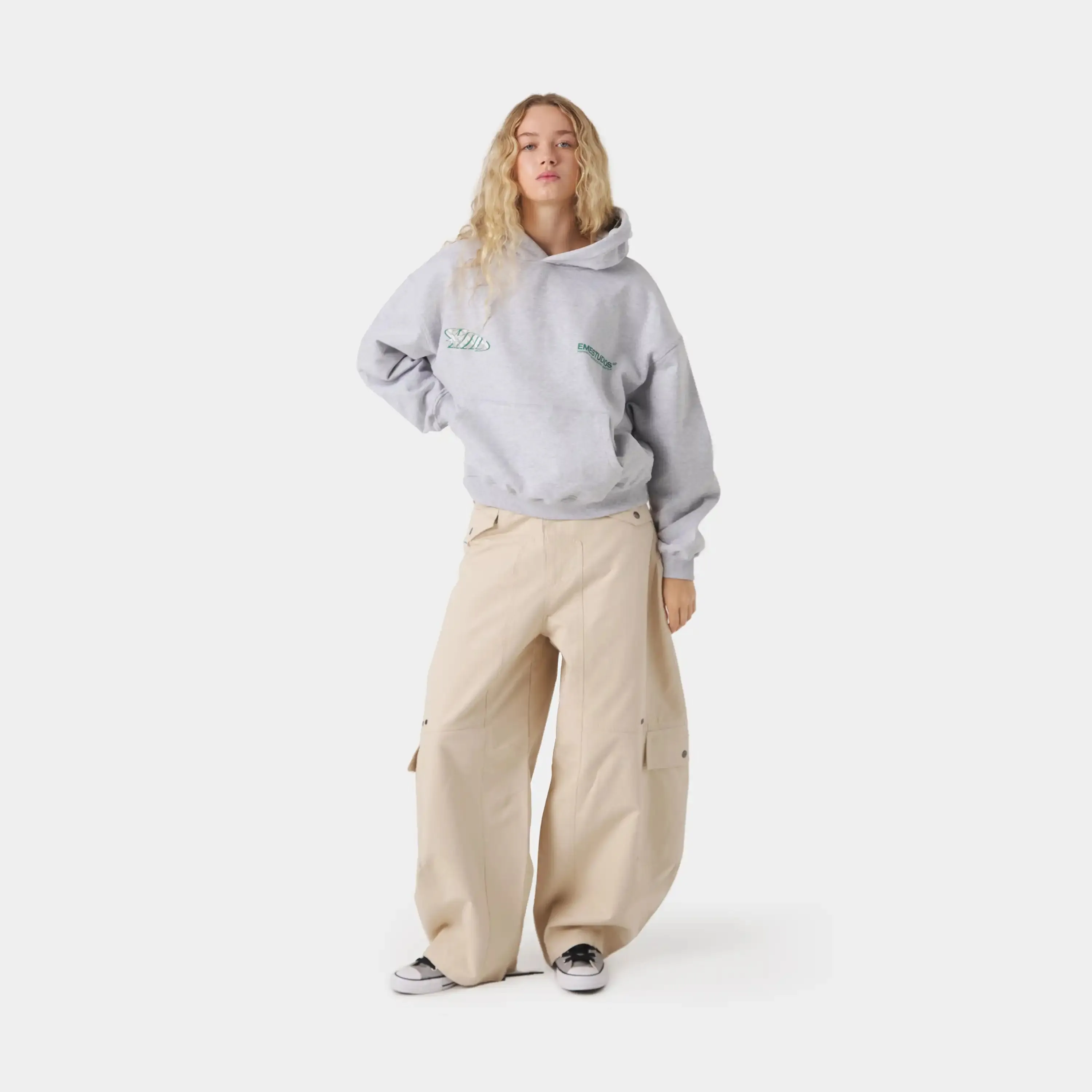 Claurev Grey Oversized Hoodie sold by EME STUDIOS product image thumbnail 5