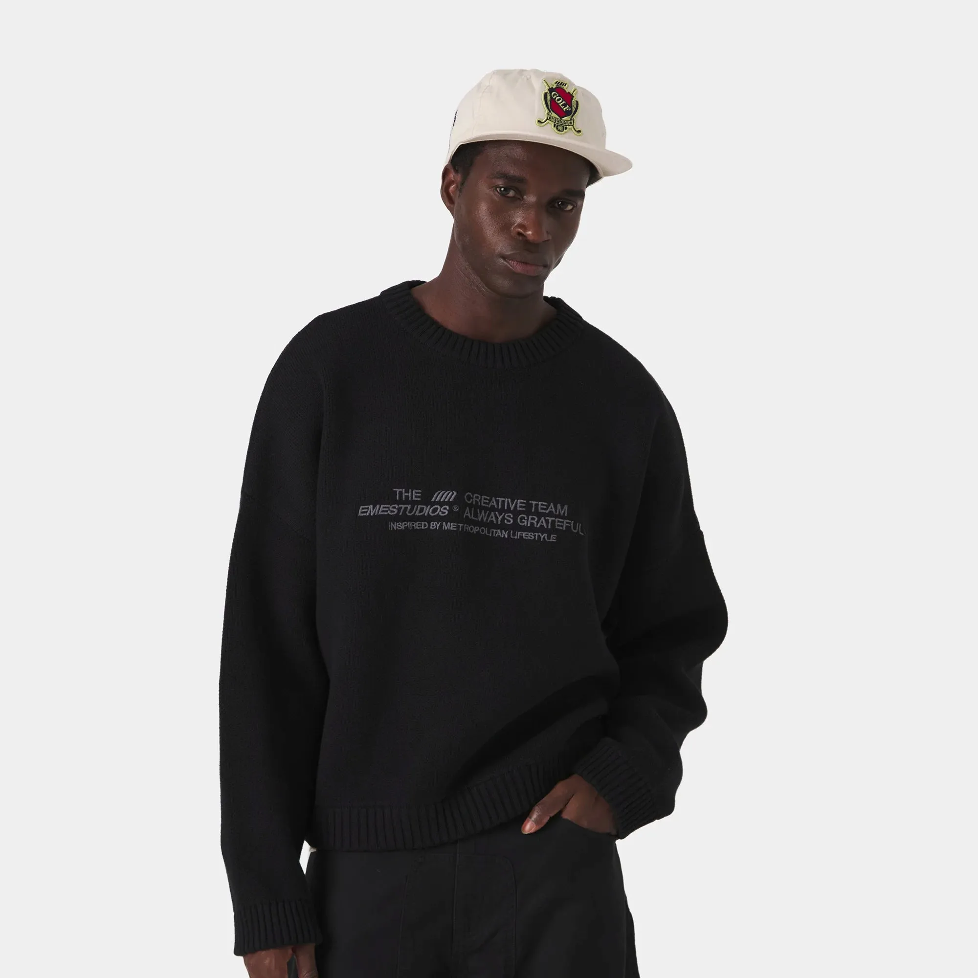 Metro Black Knit Sweater sold by EME STUDIOS product image thumbnail 3