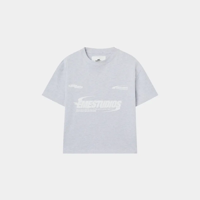 Tracer Heather Grey Oversized Tee sold by EME STUDIOS
