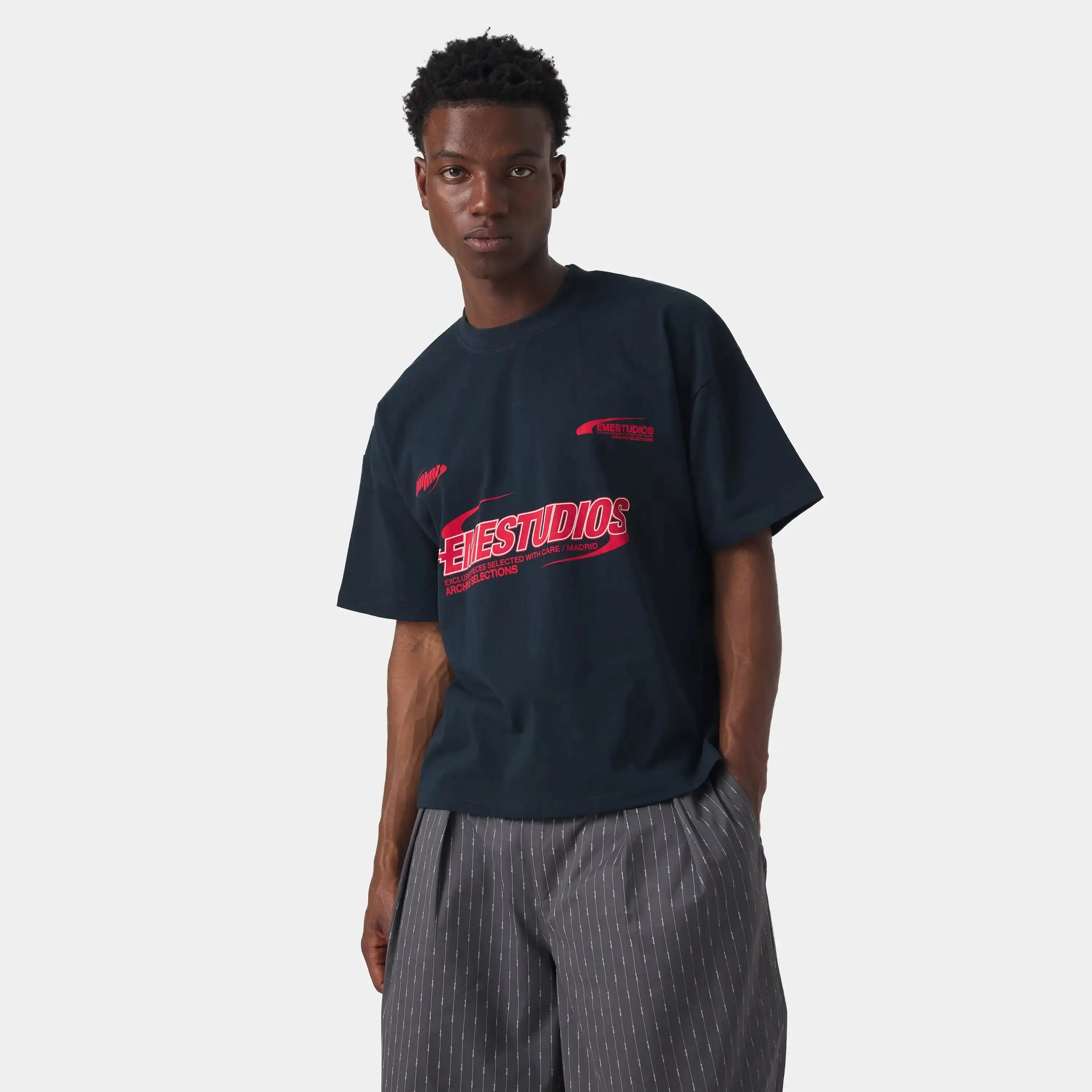 Tracer Navy Oversized Tee sold by EME STUDIOS product image thumbnail 2