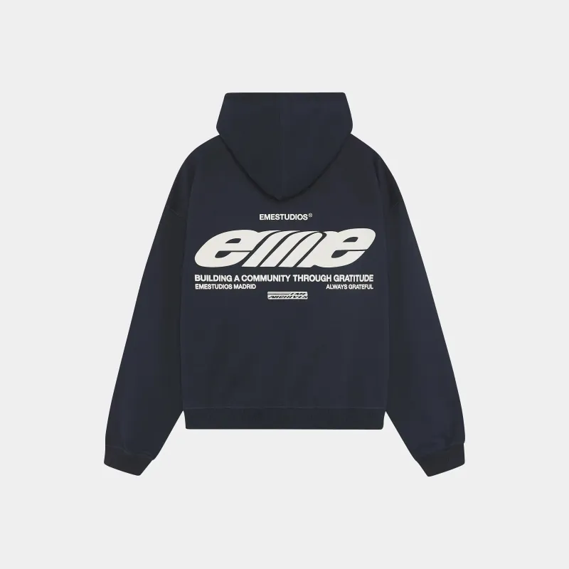 DNA Navy Oversized Hoodie sold by EME STUDIOS