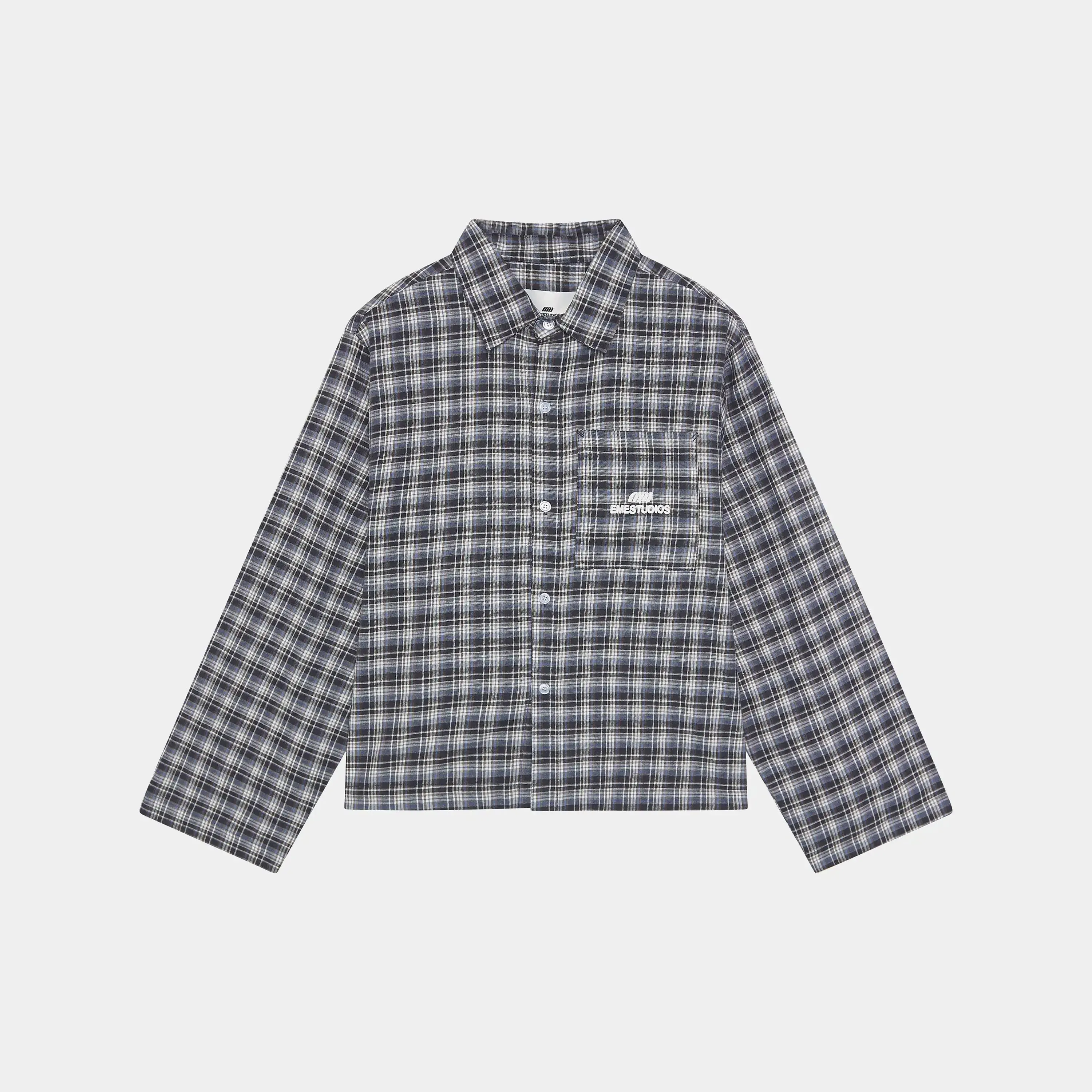 Ivy Navy Boxy Shirt sold by EME STUDIOS