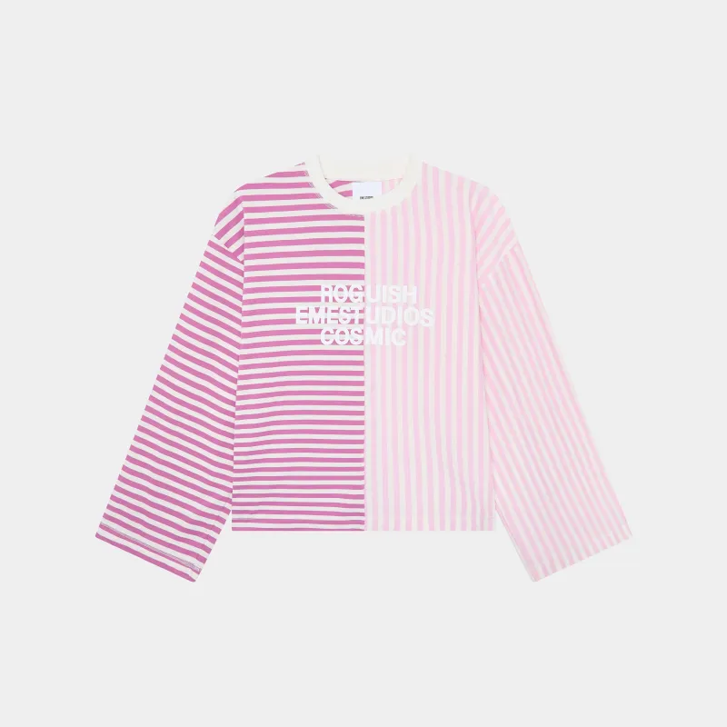 Roguish Fucsia Striped Long Sleeve sold by EME STUDIOS
