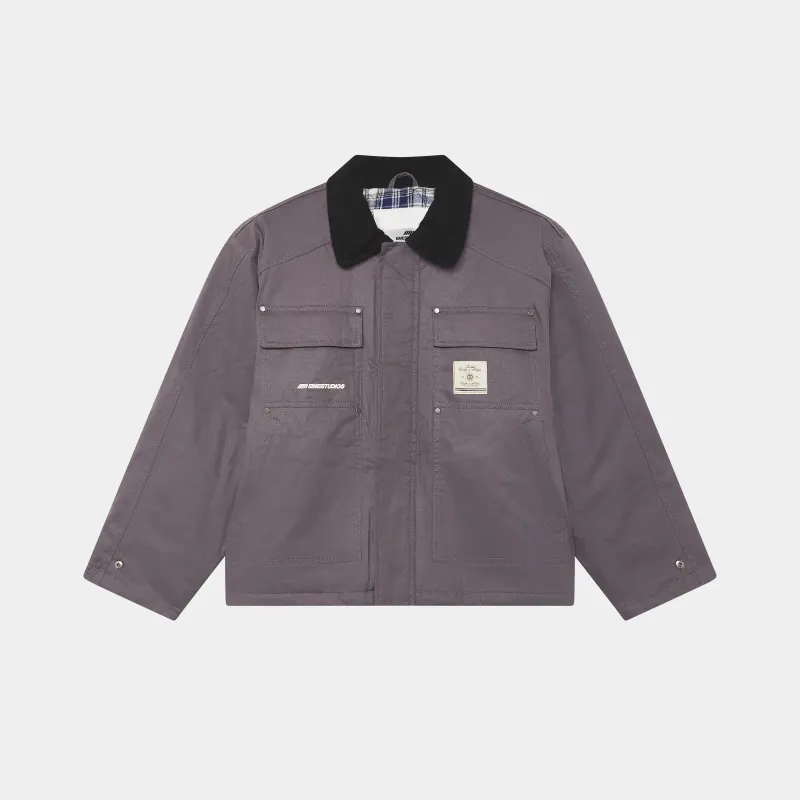 Ethos Grey Boxy Jacket sold by EME STUDIOS