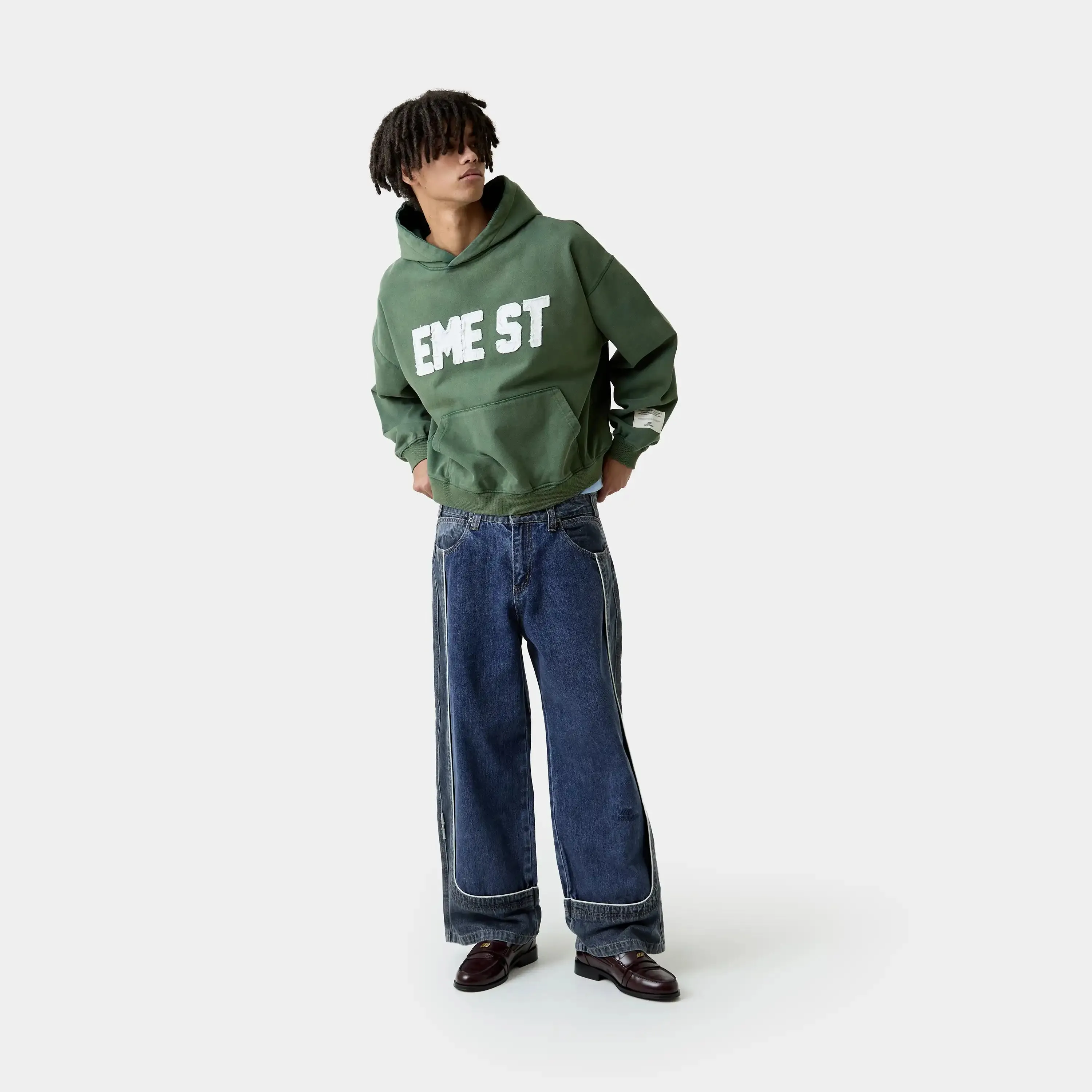 Class 3A Forest Oversized Hoodie sold by EME STUDIOS product image thumbnail 4