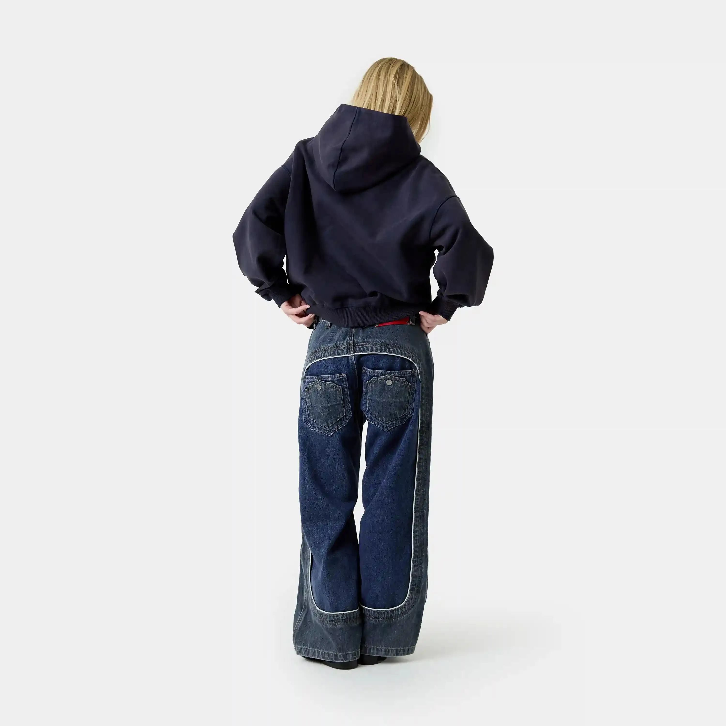 Class 3A Navy Oversized Hoodie sold by EME STUDIOS product image thumbnail 5