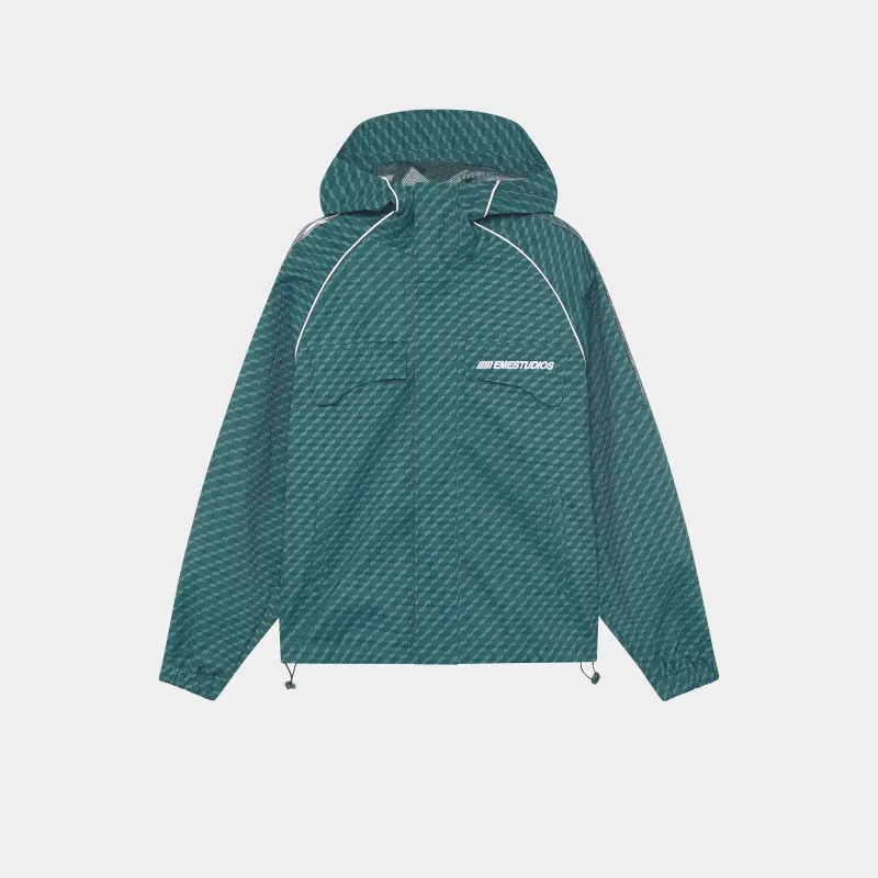 Echo Forest Grid Windbreaker made by EME STUDIOS