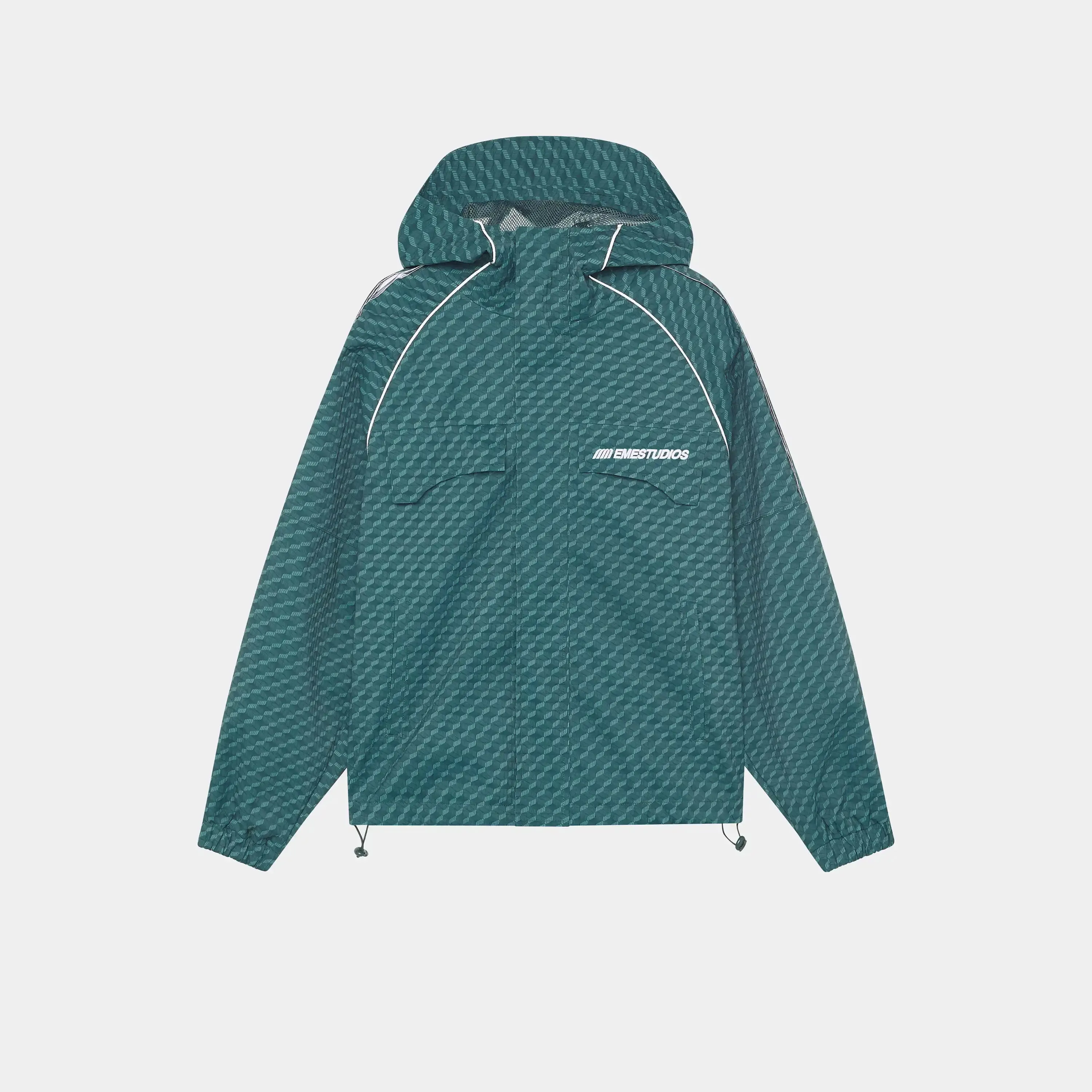 Echo Forest Grid Windbreaker sold by EME STUDIOS