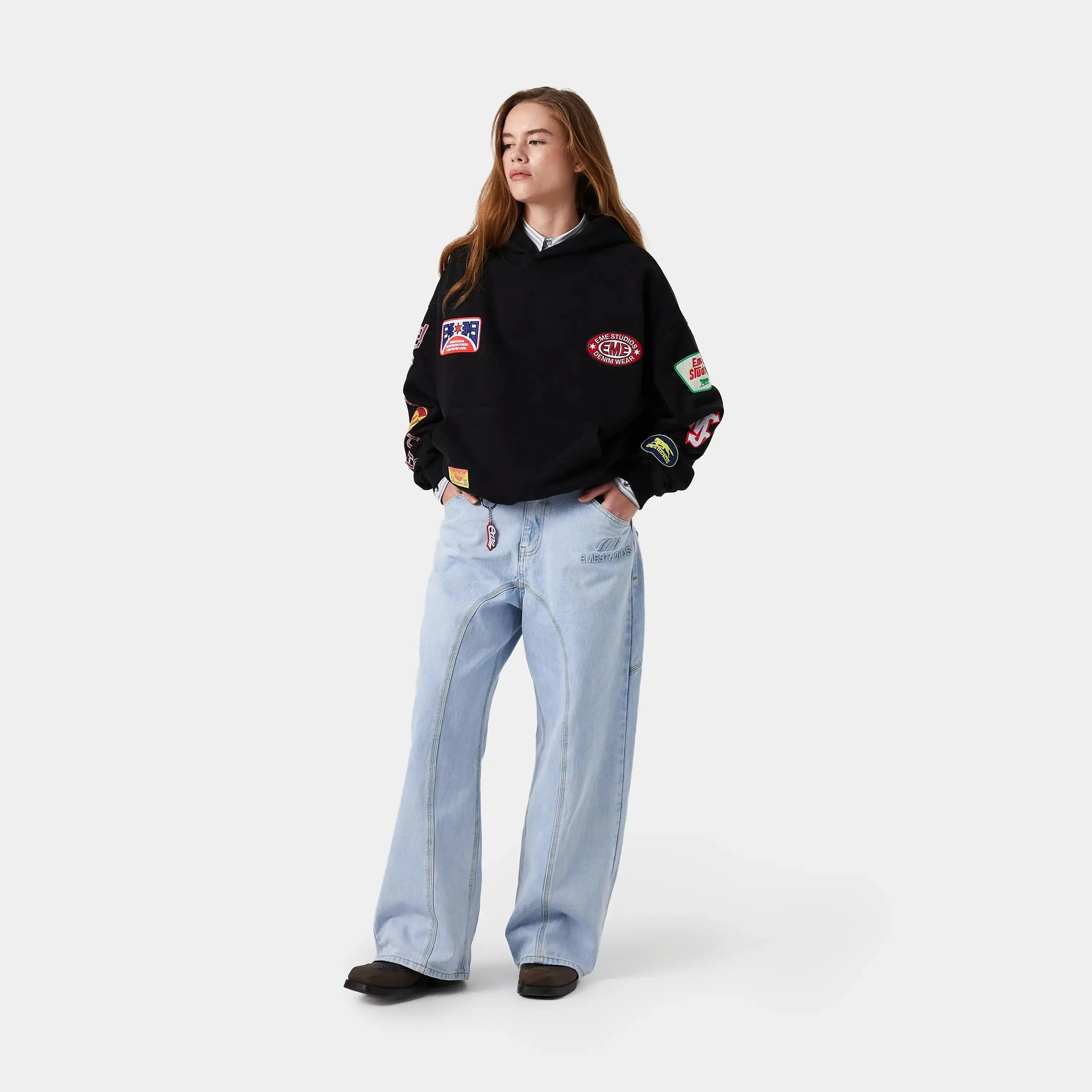 Eddy Pale Denim Baggy Jeans sold by EME STUDIOS product image thumbnail 4