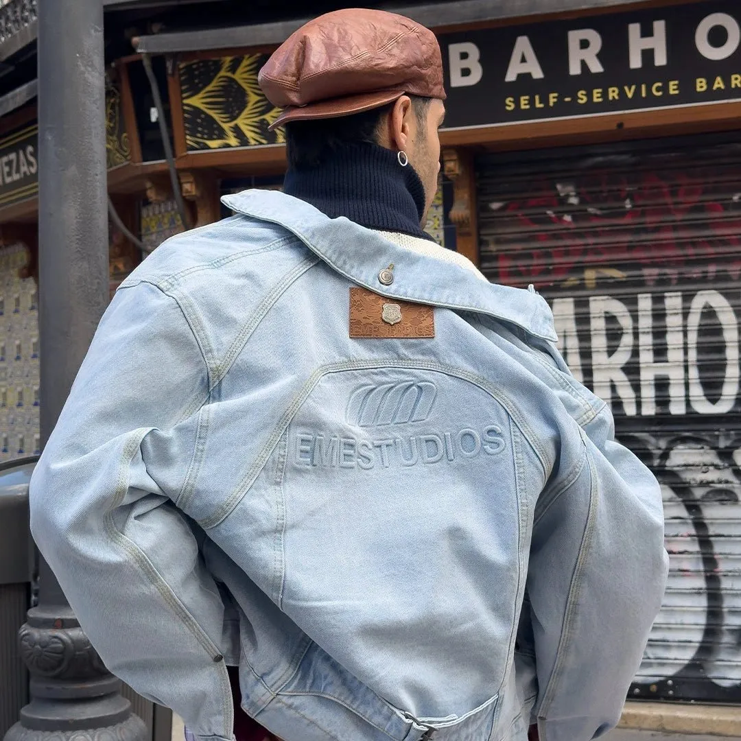 Eddy Pale Denim Boxy Jacket sold by EME STUDIOS product image thumbnail 2