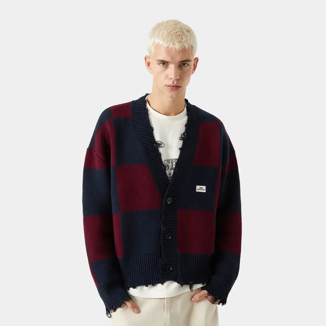 Ivy Squared Navy Port Jacquard Knit Cardigan sold by EME STUDIOS product image thumbnail 3