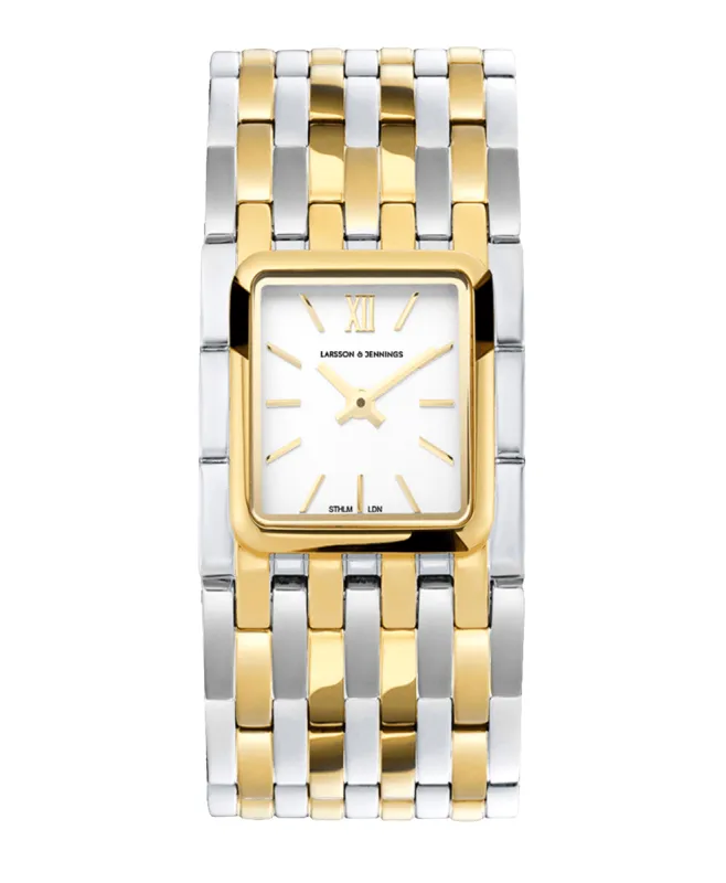 Tribeca Mixed Gold White 24mm sold by Larsson & Jennings