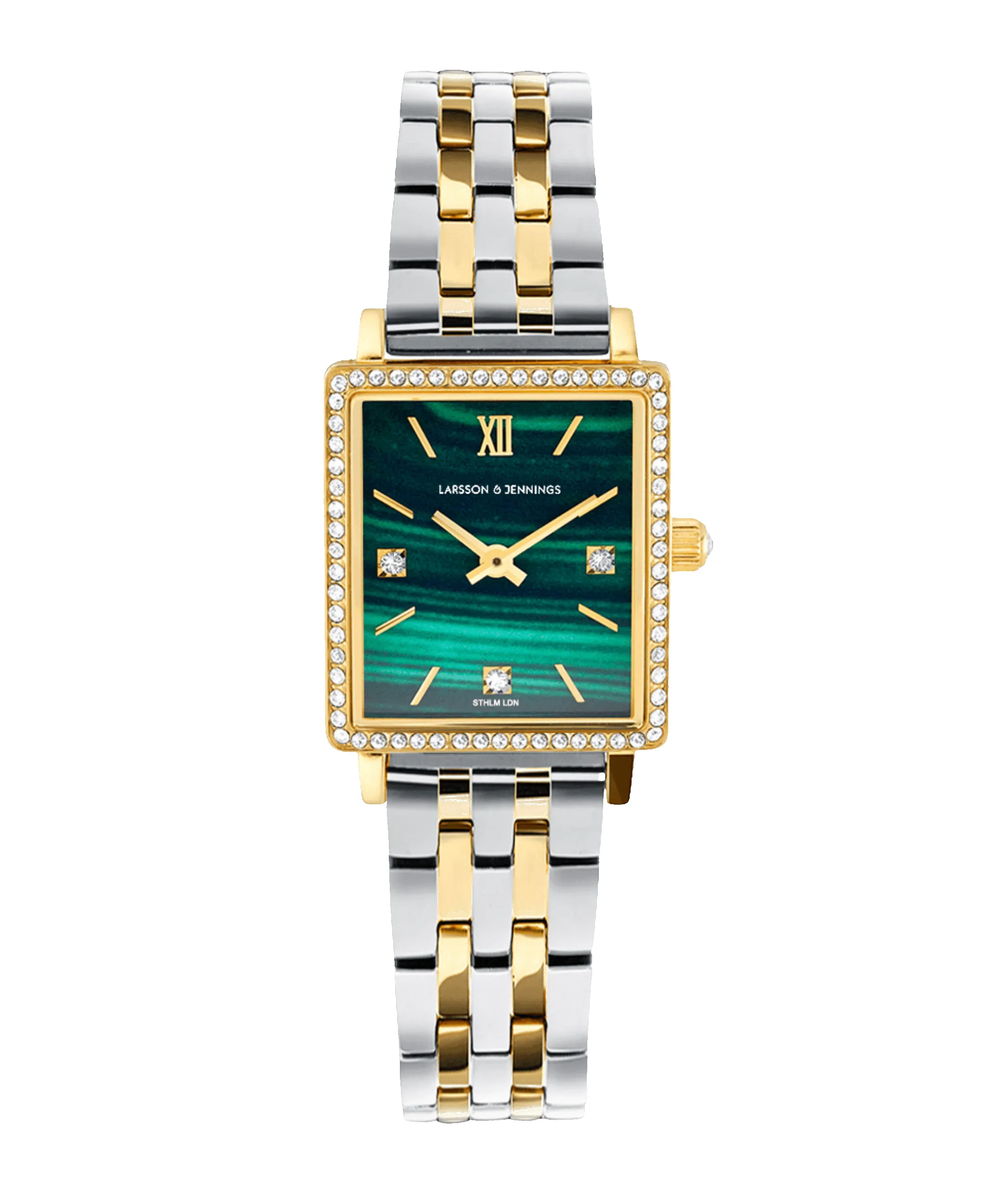 Boyfriend Mini Lumous Mixed Gold Green 31mm sold by Larsson & Jennings