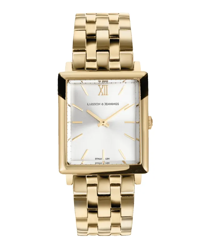 Boyfriend Elevate Gold White 40mm sold by Larsson & Jennings