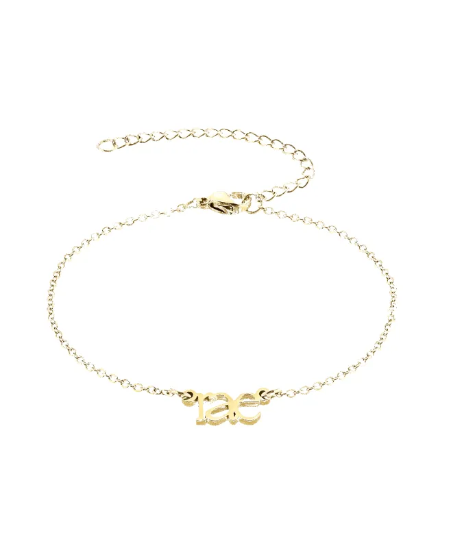 Sleek Name Bracelet 18ct Gold Vermeil sold by Larsson & Jennings