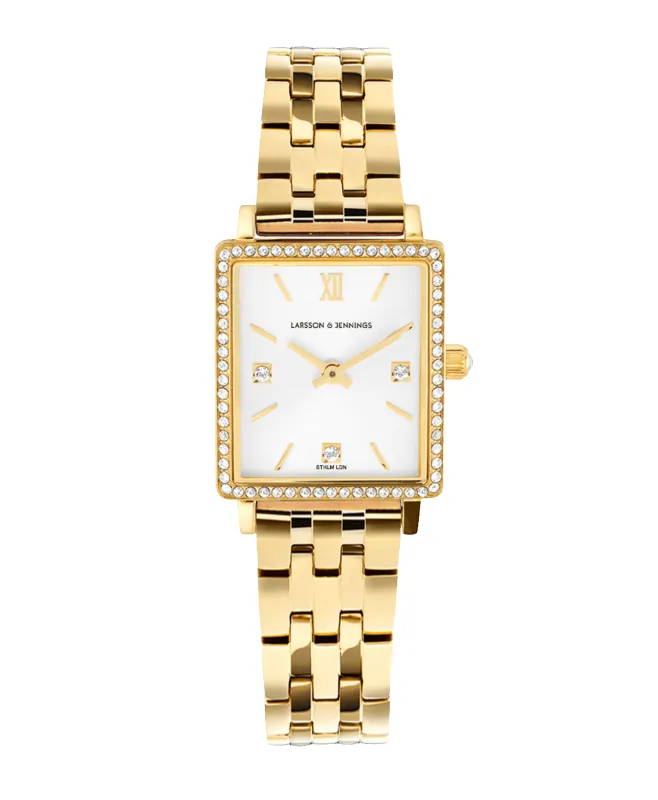 Boyfriend Mini Lumous Gold White 31mm sold by Larsson & Jennings