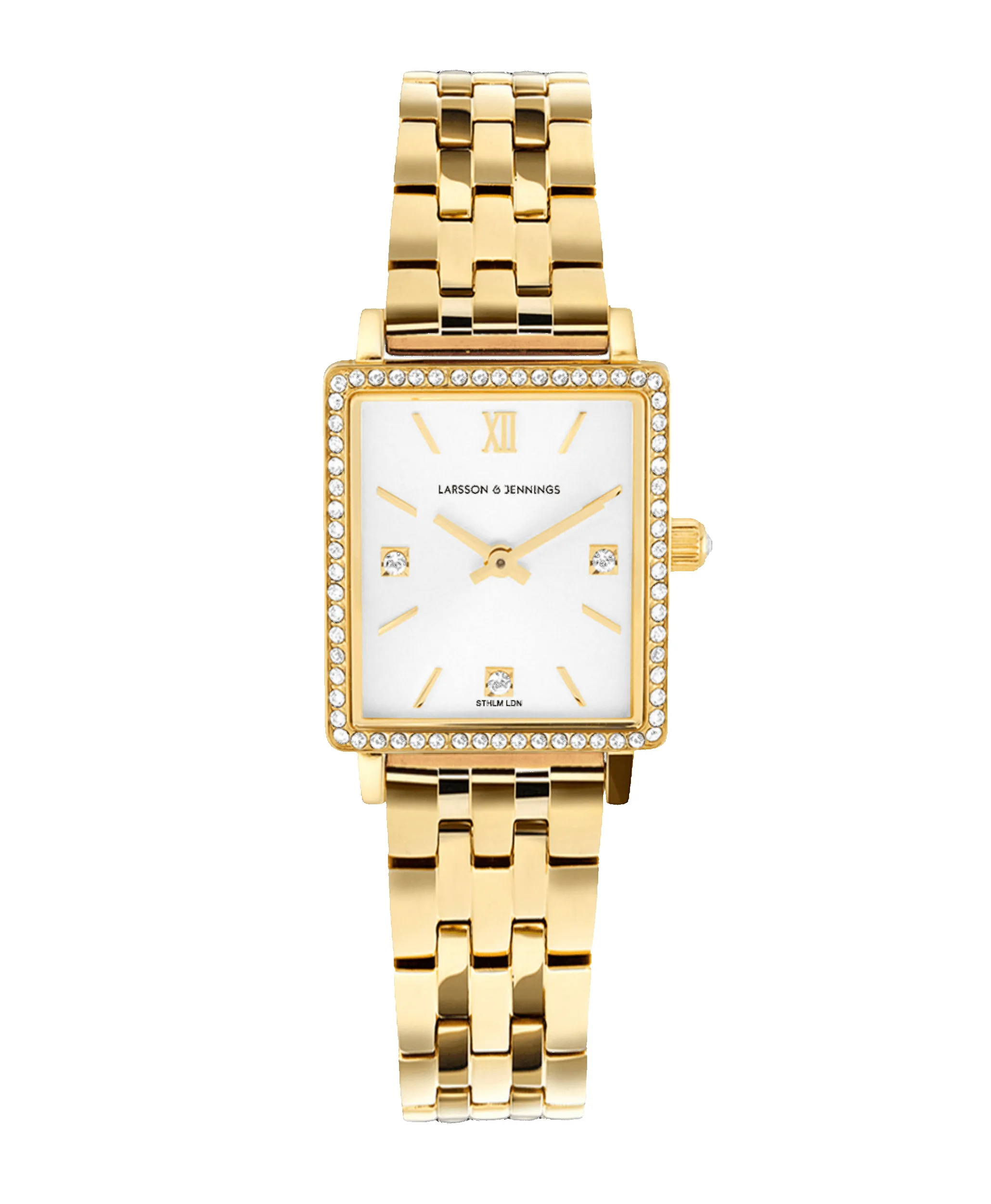 Boyfriend Mini Lumous Gold White 31mm sold by Larsson & Jennings